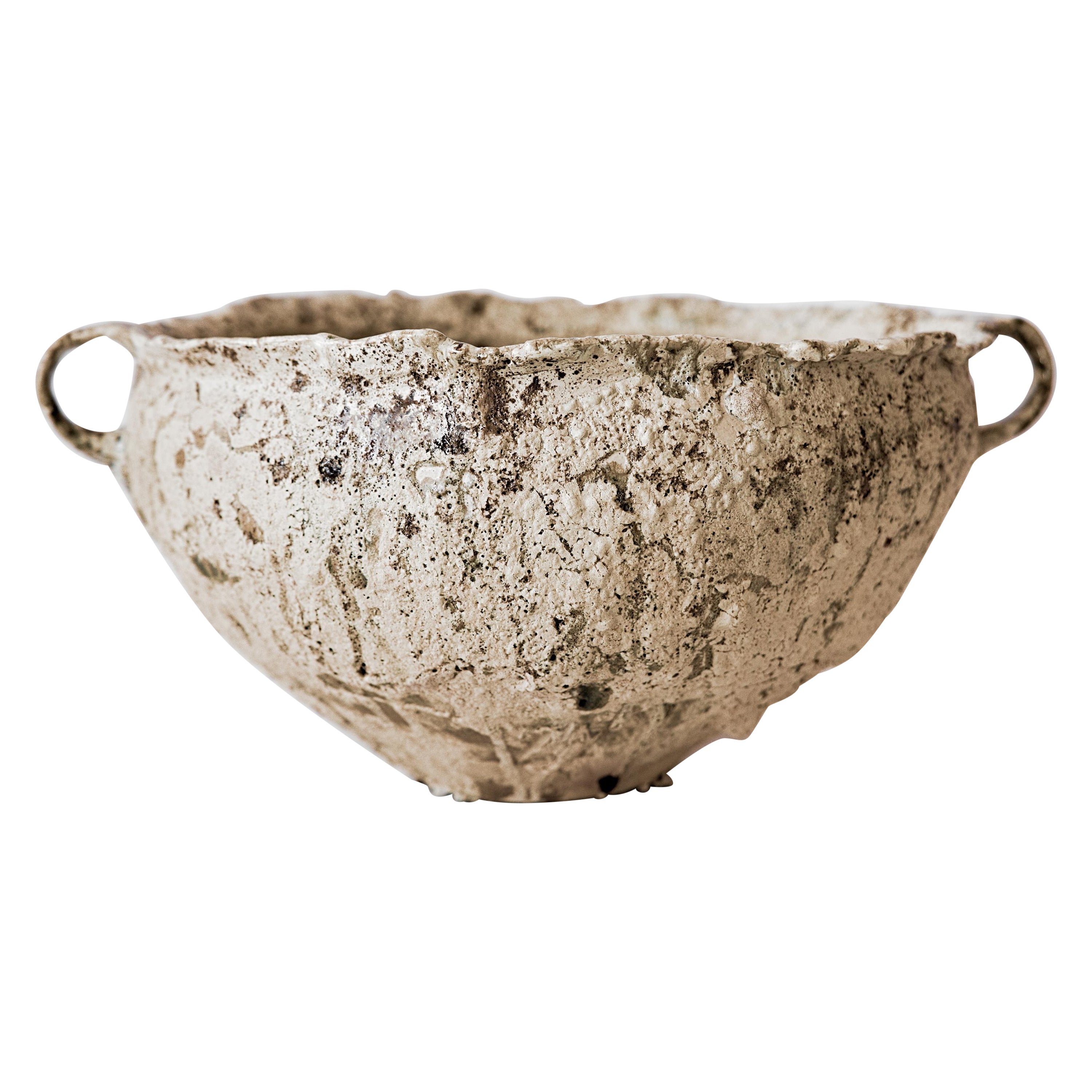 Ciotola in Stoneware Woodland con manici - un pezzo unico fatto a mano