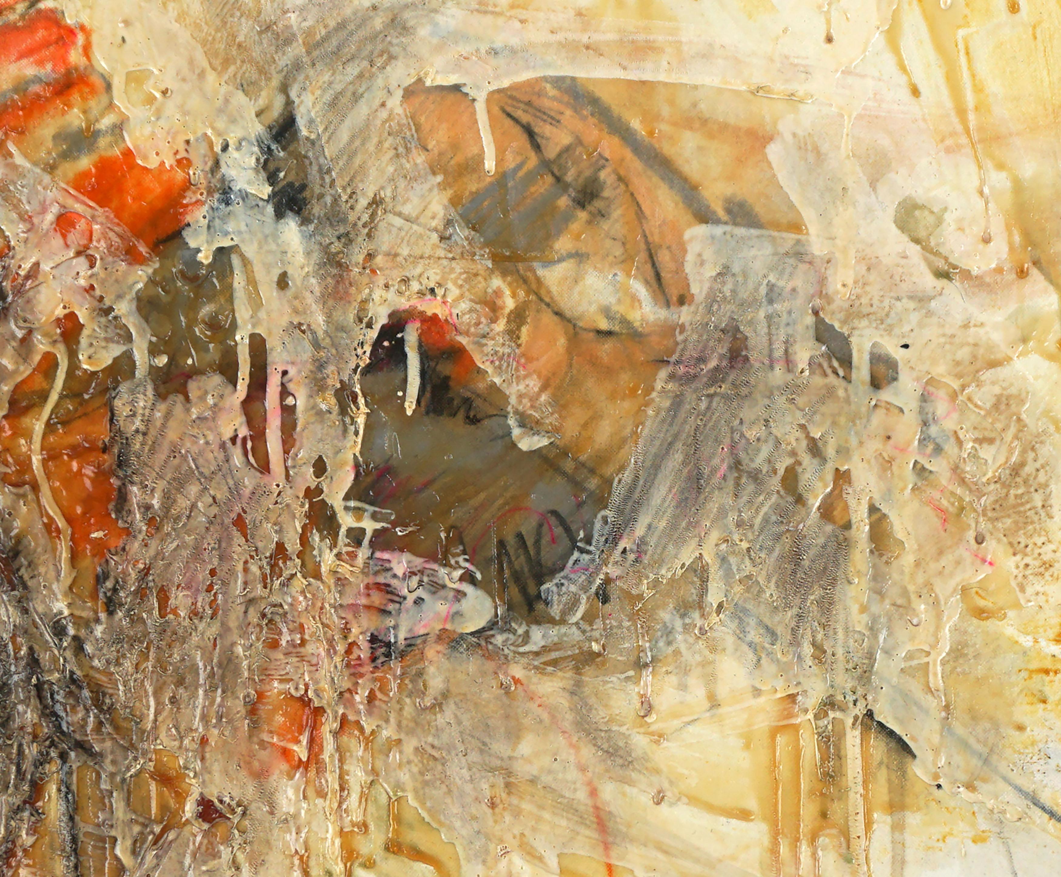 Abstrait vintage - « Bandage Affixiation » - Painting de Stoney DeGuire 