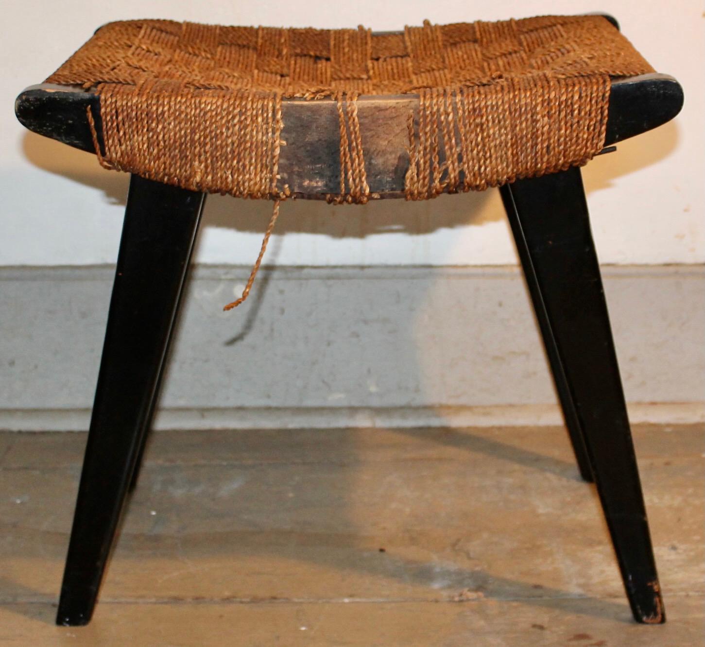 Stonorov & von Moltke style Stool (Hocker) In Good Condition For Sale In Sharon, CT