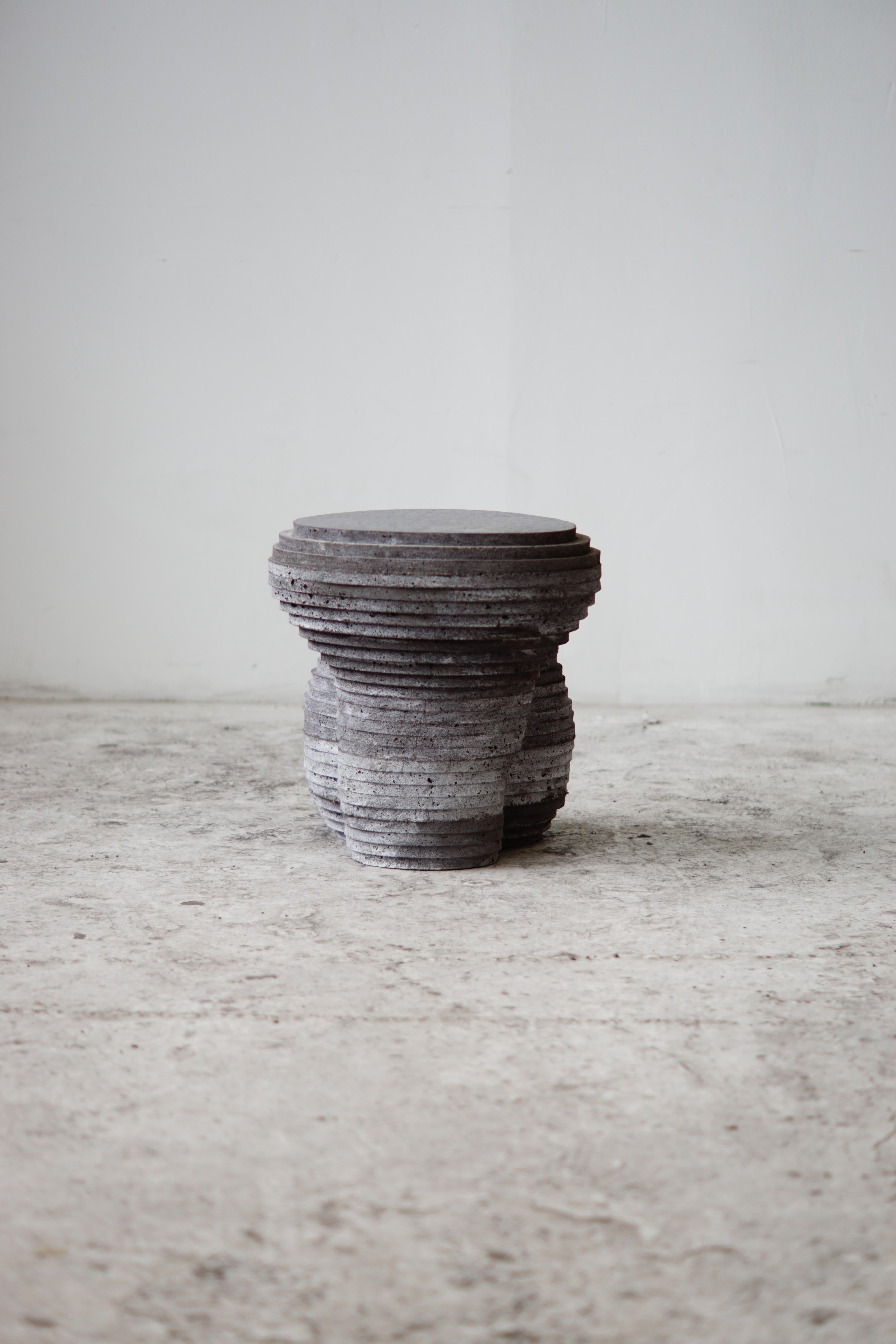 Cast Stool 001 (charcoal) For Sale