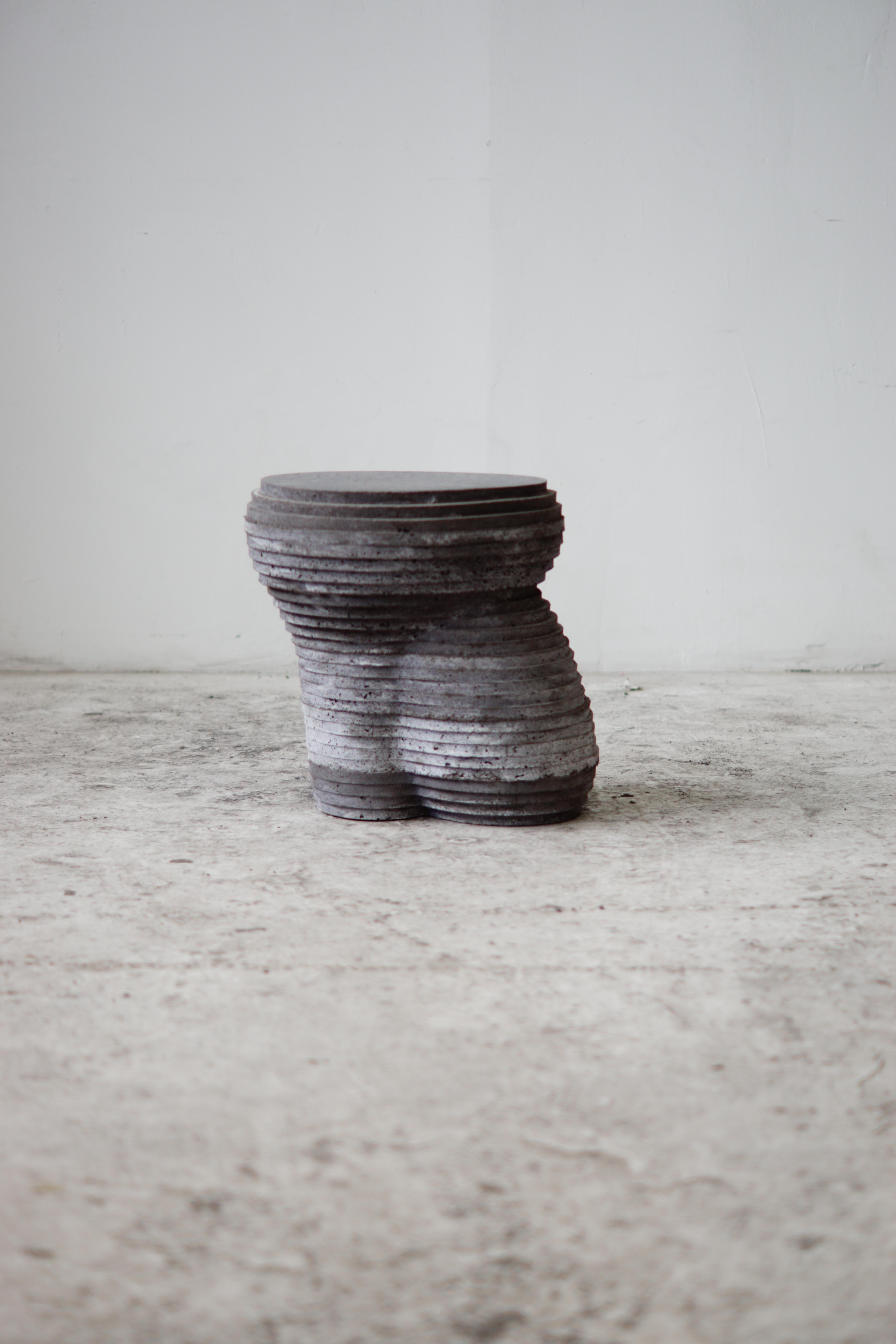 Stool 001 (charcoal) In New Condition For Sale In Ridgewood, NY