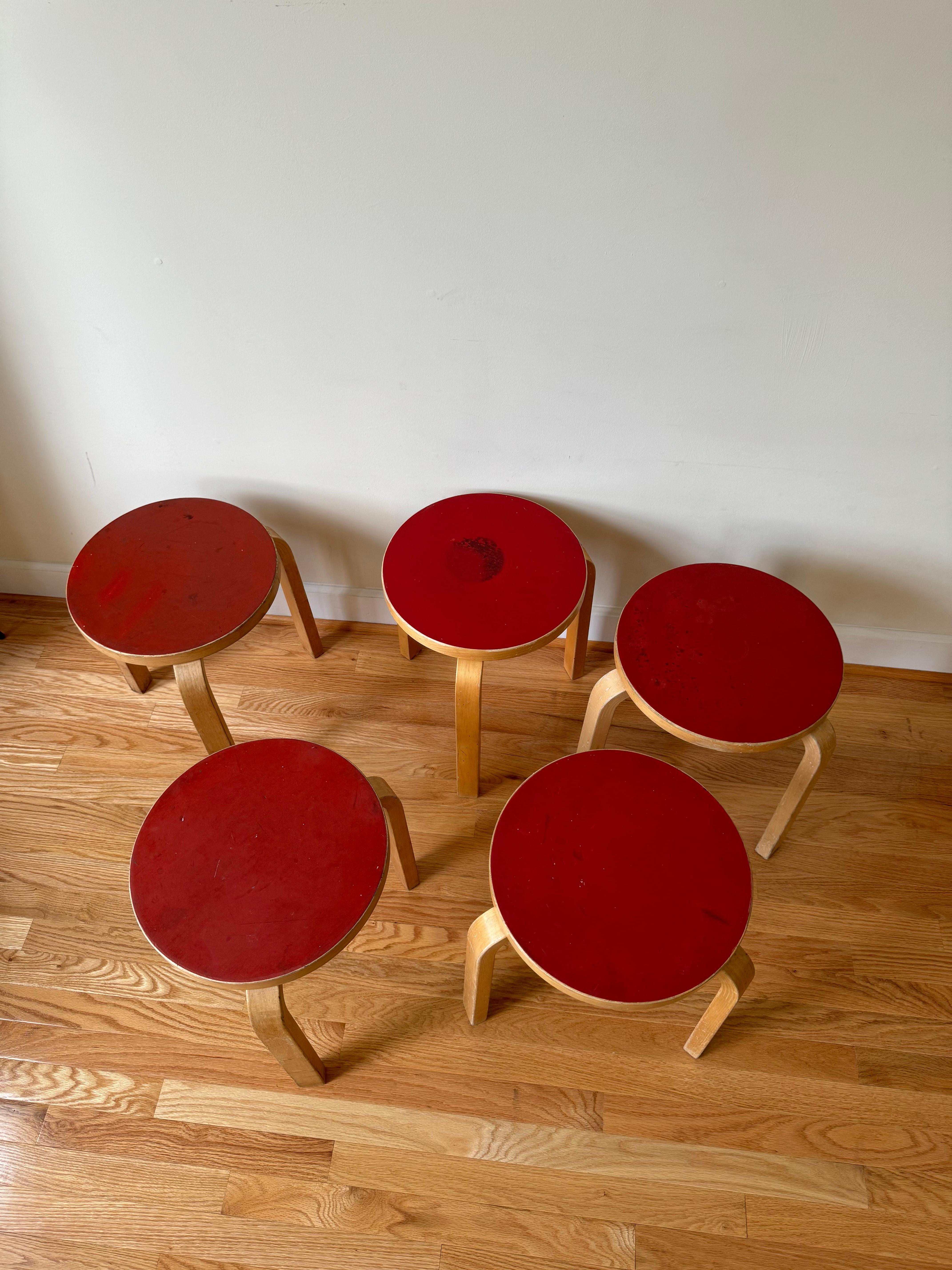Stool 60 by Alvar Aalto for Artek, 1960s 1