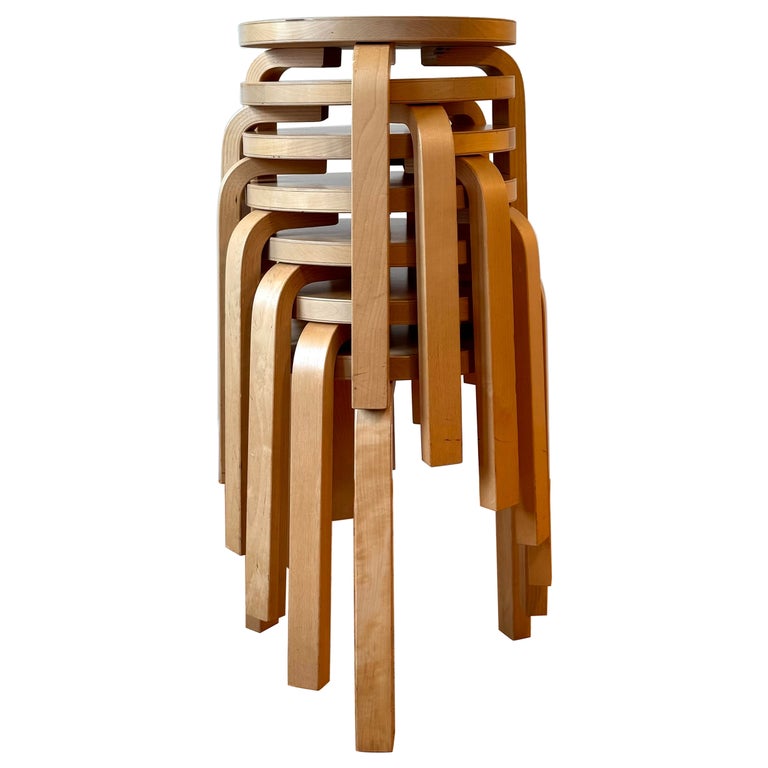 Stool 60 by Alvar Aalto for Artek, 80 years anniversary model at