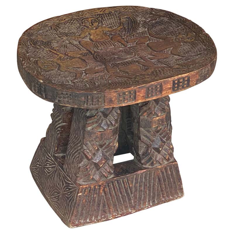 African End Table African Stool/End Table at 1stDibs