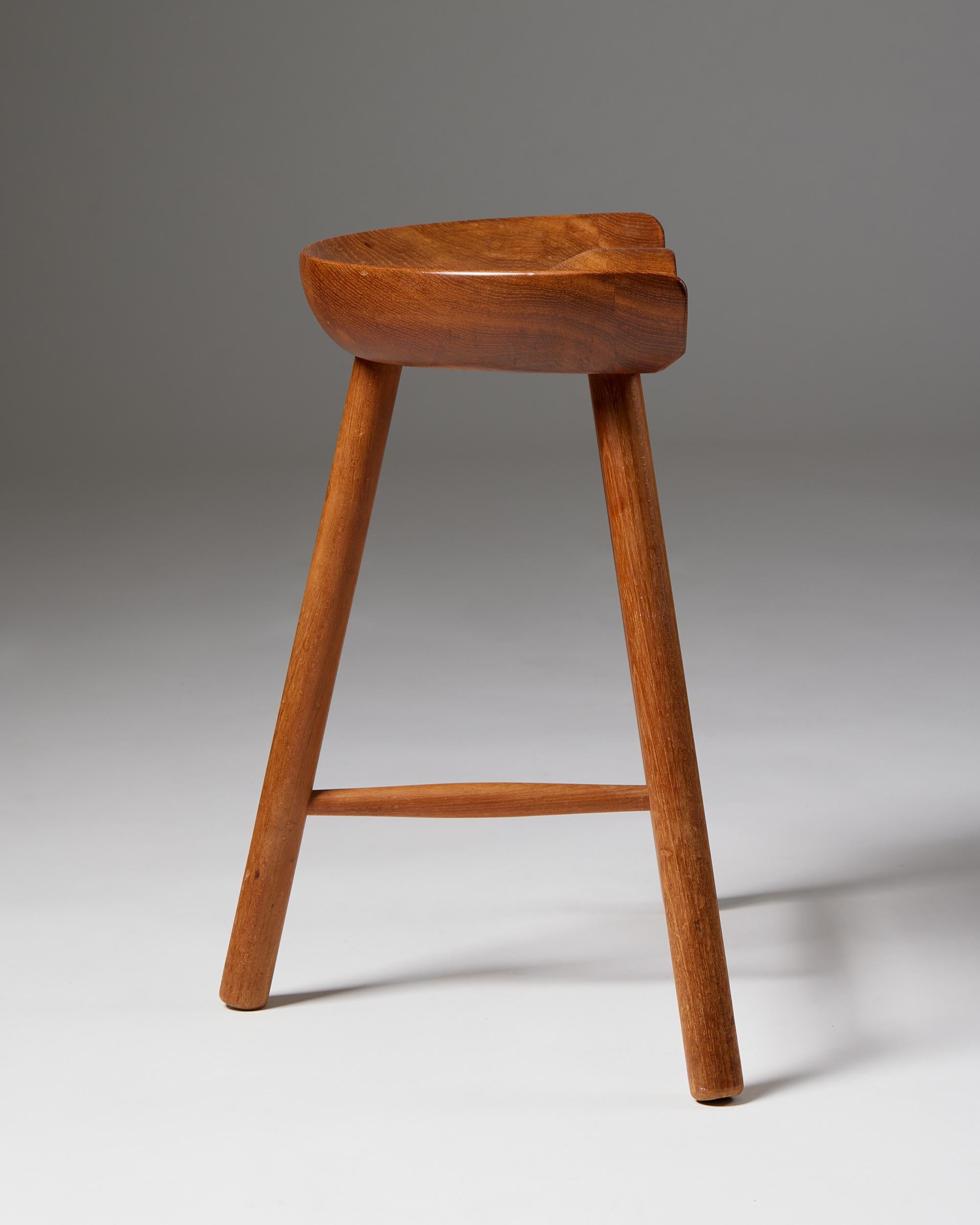 20th Century Stool, Anonymous, Denmark, 1950s For Sale