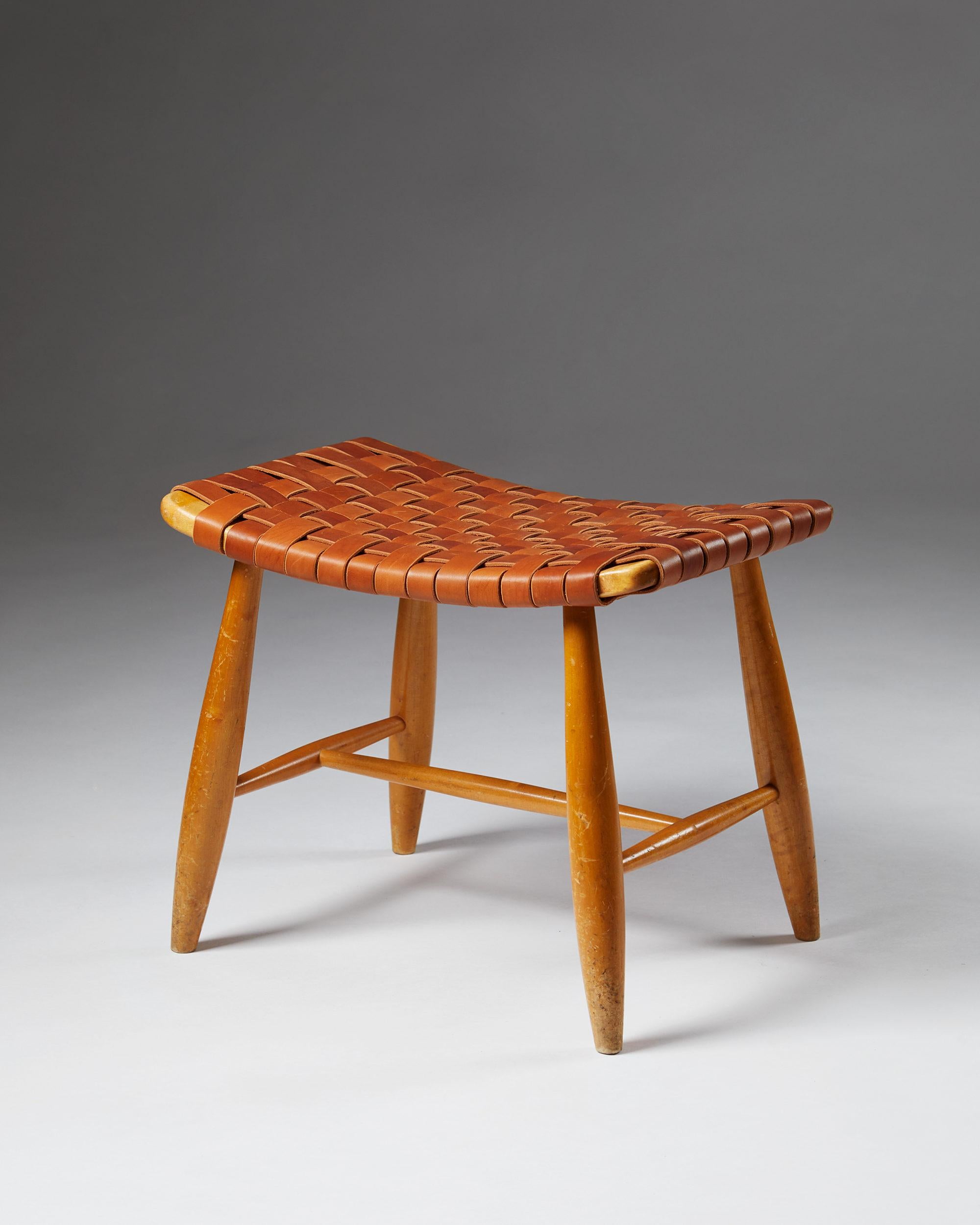 Mid-20th Century Stool, Anonymous, Sweden, 1950s