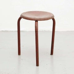 Tabouret attribué à Jean Prouvé, vers 1950