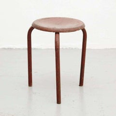 Tabouret attribué à Jean Prouvé, vers 1950