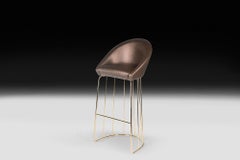 Stool Bay, Fabric, Bar Furniture, Italy