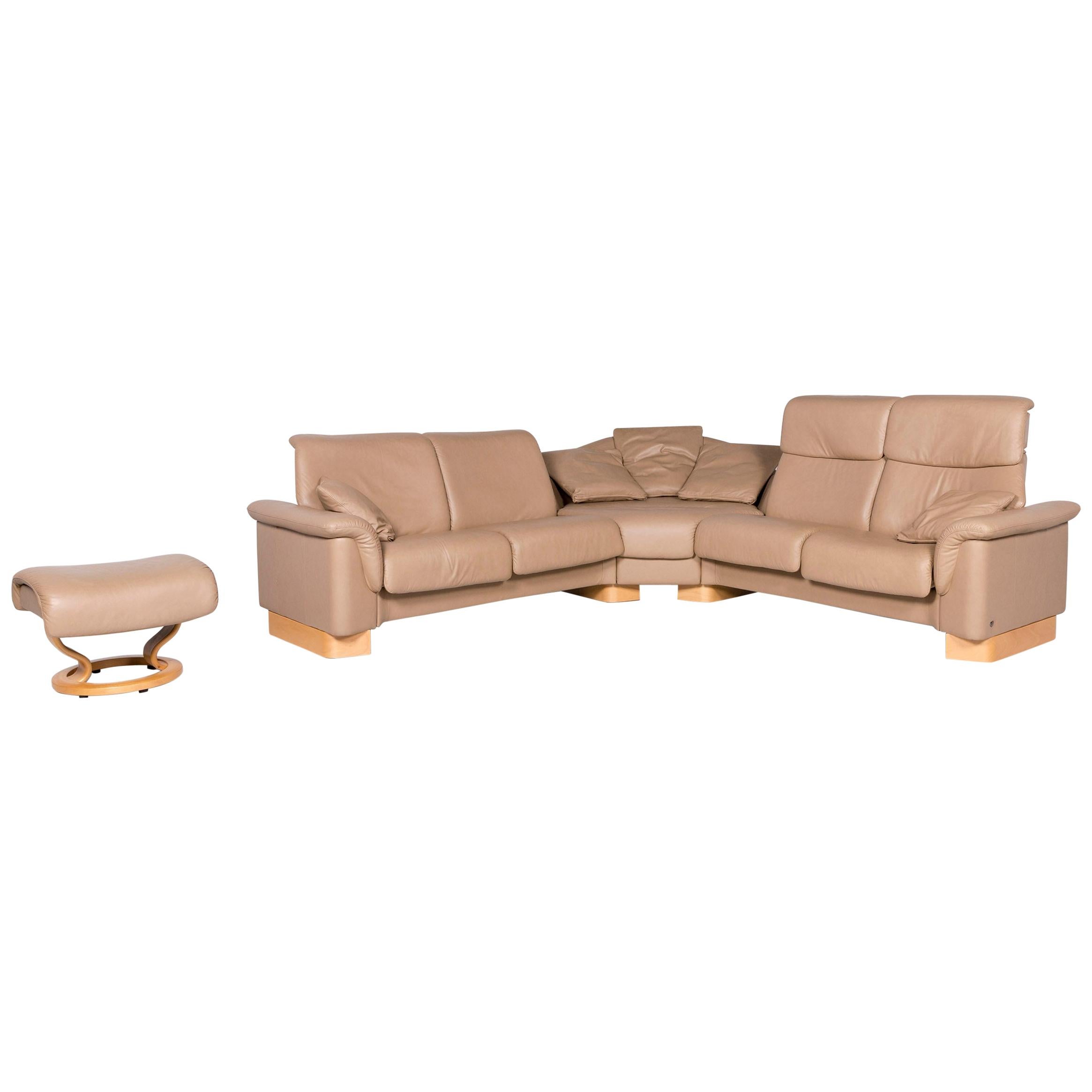 Stool Beige Sofa Function Relaxation Couch For Sale at 1stDibs