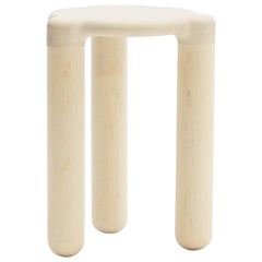 Stool Bone II, Hand-Sculpted, Signed Loic Bard