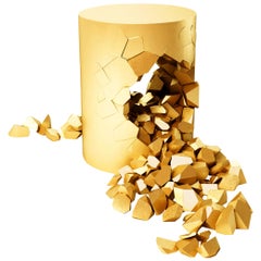Sgabello, Bullet Pouf, personalizzabile in oro da Janne Kyttanen
