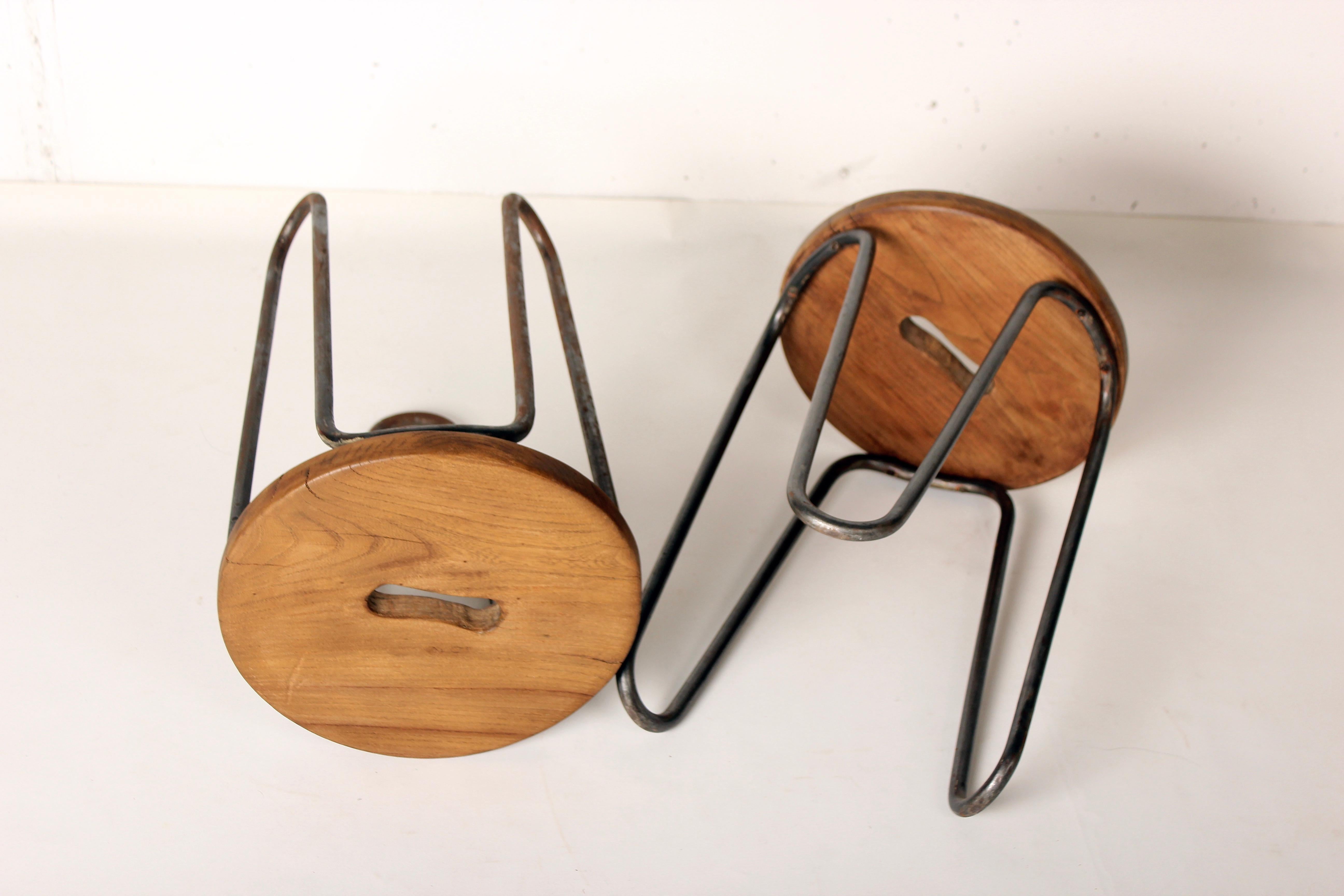 Tabouret de Cesar Janello pour Raoul Guys Aa Éditions, 1947 Bon état à Santa Gertrudis, Baleares