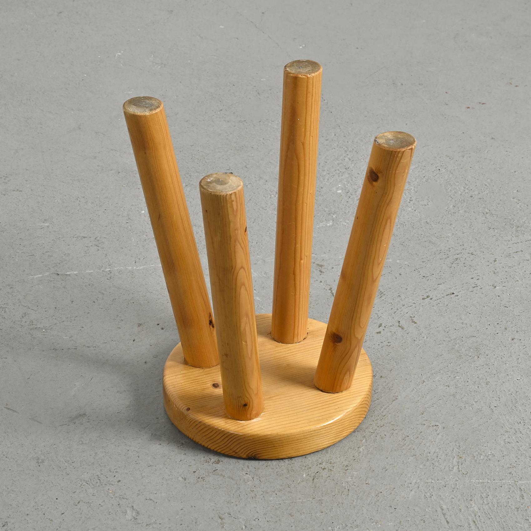 Stool by Charlotte Perriand for les Arcs 1600, circa 1965 For Sale 3