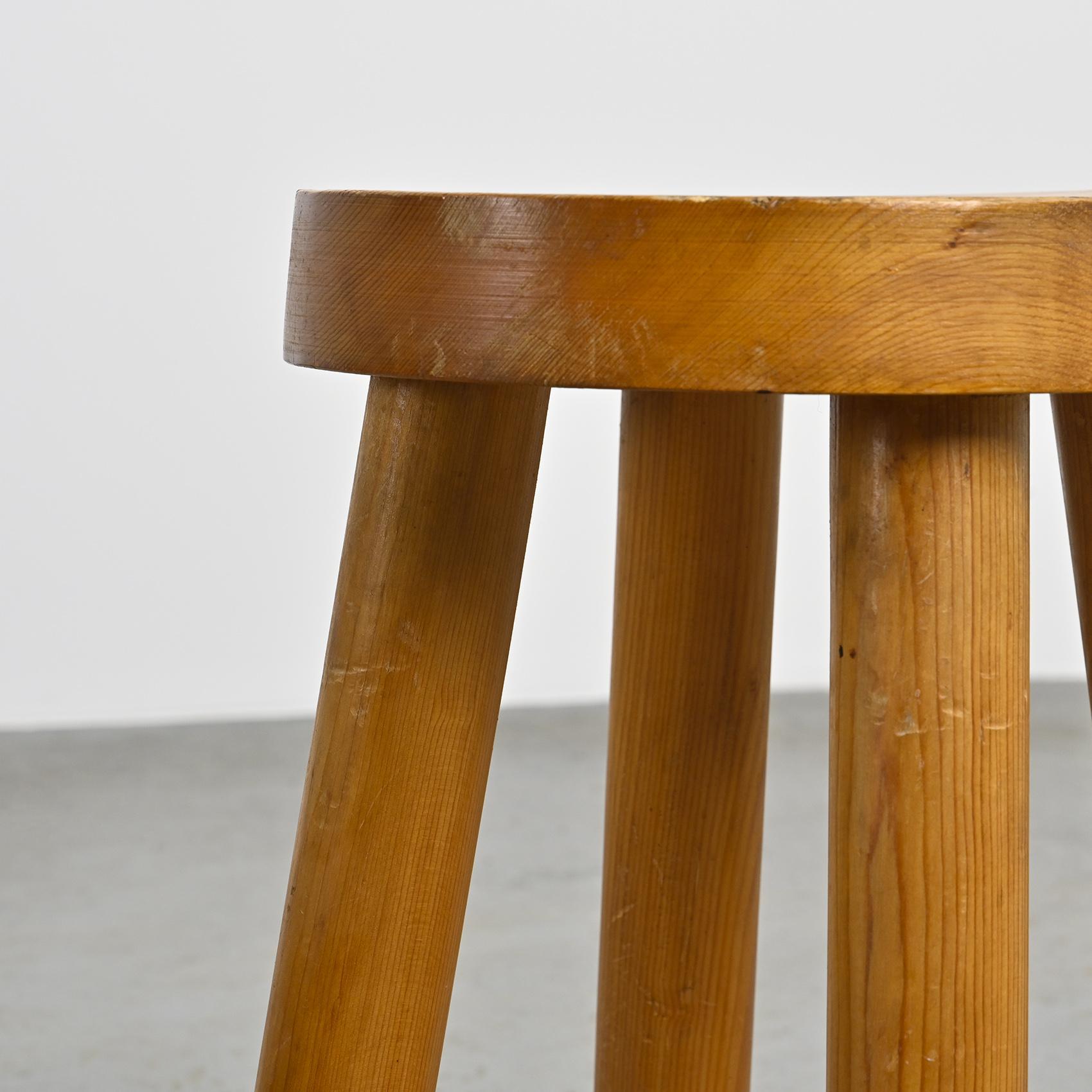 20th Century Stool by Charlotte Perriand for les Arcs 1600, circa 1965 For Sale