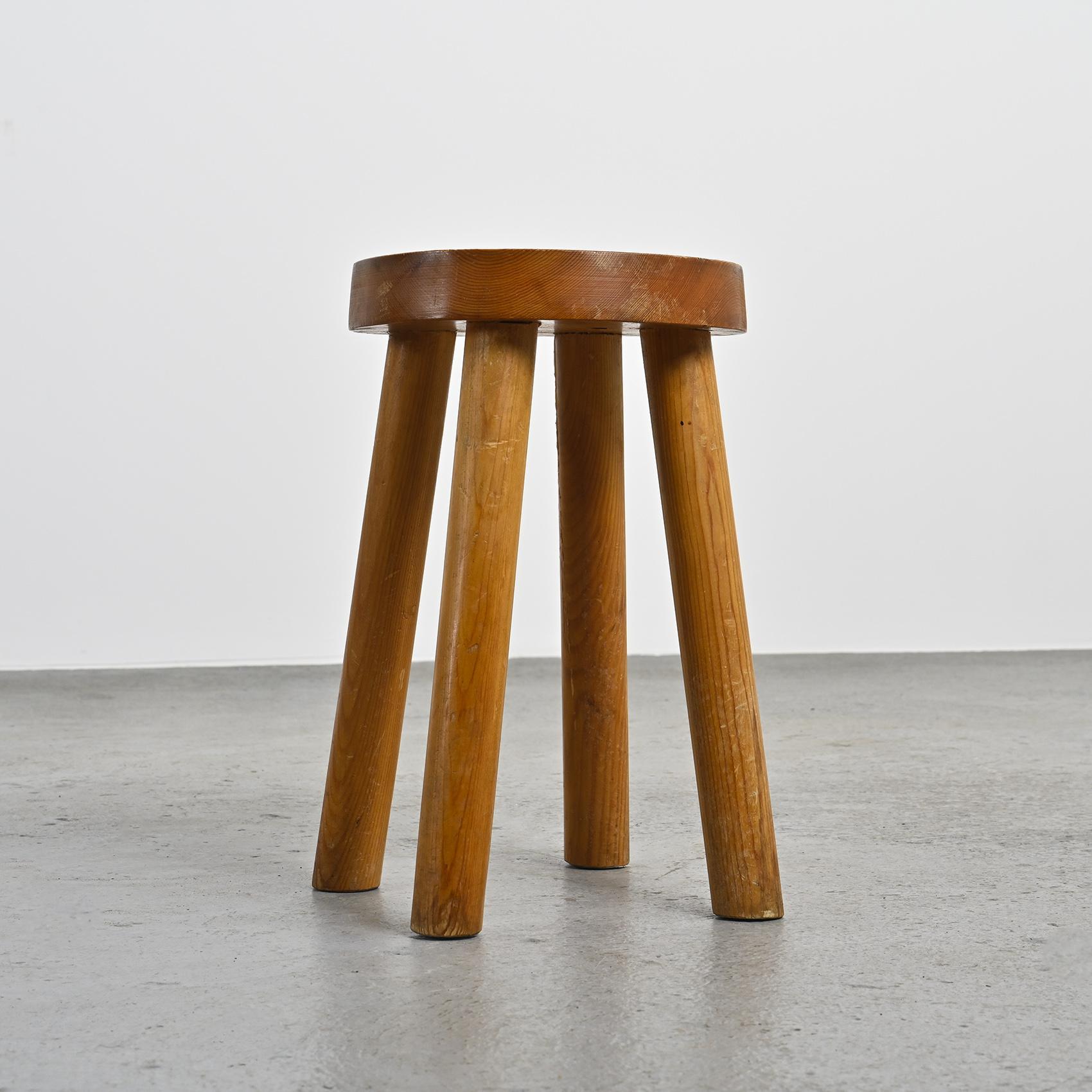 Stool by Charlotte Perriand for les Arcs 1600, circa 1965 For Sale 1