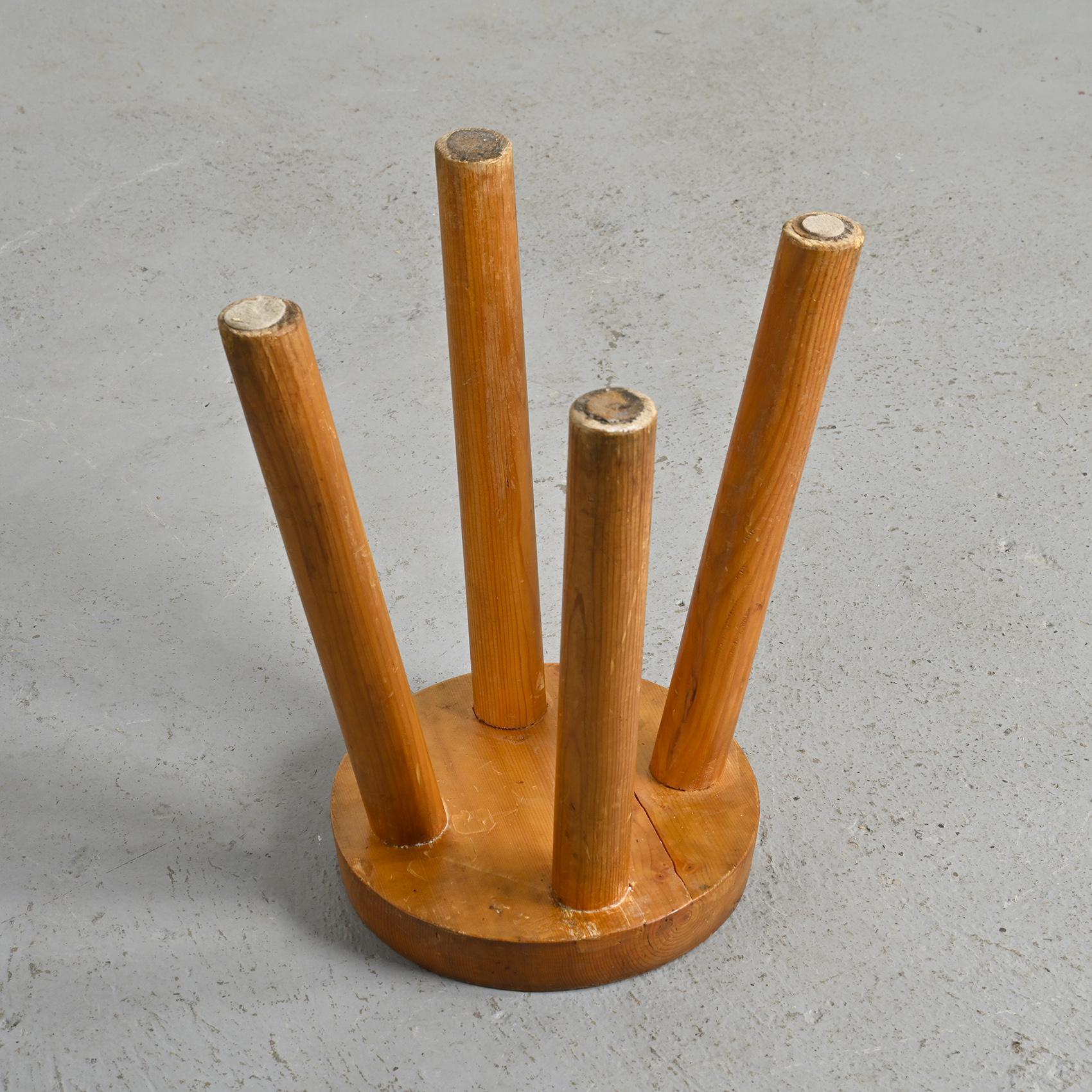 Stool by Charlotte Perriand for les Arcs 1600, circa 1965 For Sale 1