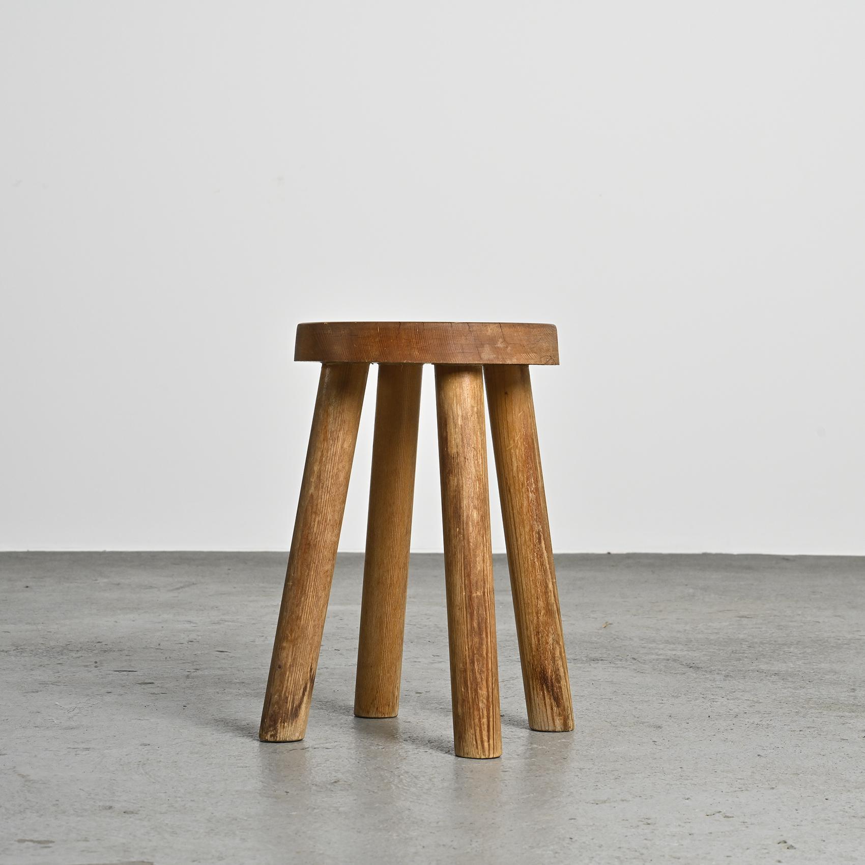 Stool by Charlotte Perriand for les Arcs 1600, circa 1965 For Sale 2
