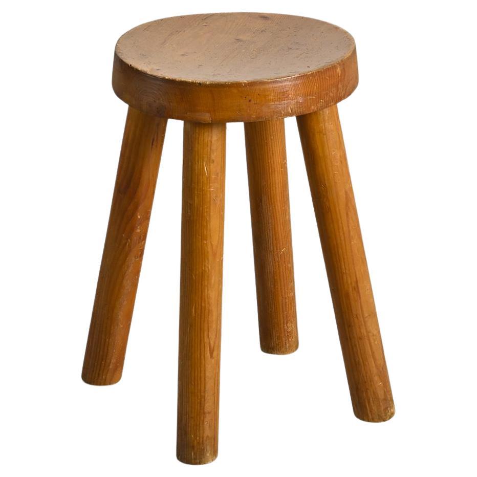 Stool by Charlotte Perriand for les Arcs 1600, circa 1965 For Sale