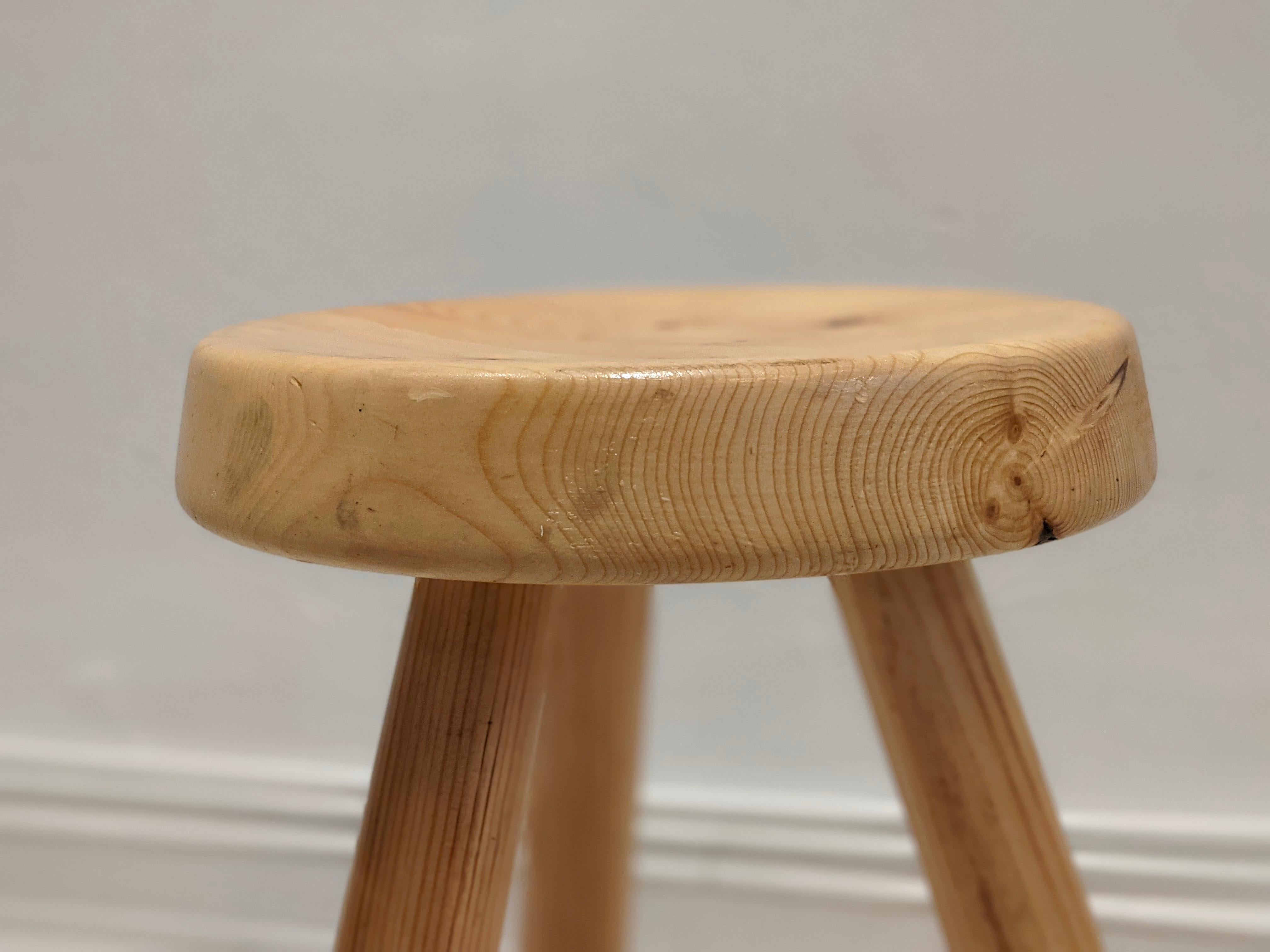 French Stool by Charlotte Perriand for Les Arcs For Sale