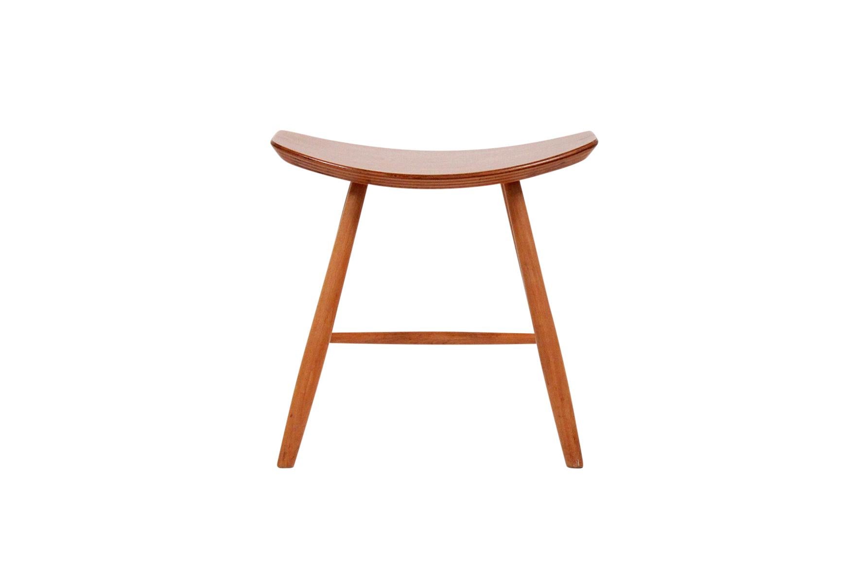Birch stool designed by Ejvind Johansson and produced by FDB Mobler, Denmark. Model J63. Attractive and comfortable design.

____

We're offering our customers free domestic shipping on all items during the current health crisis. We will also offer