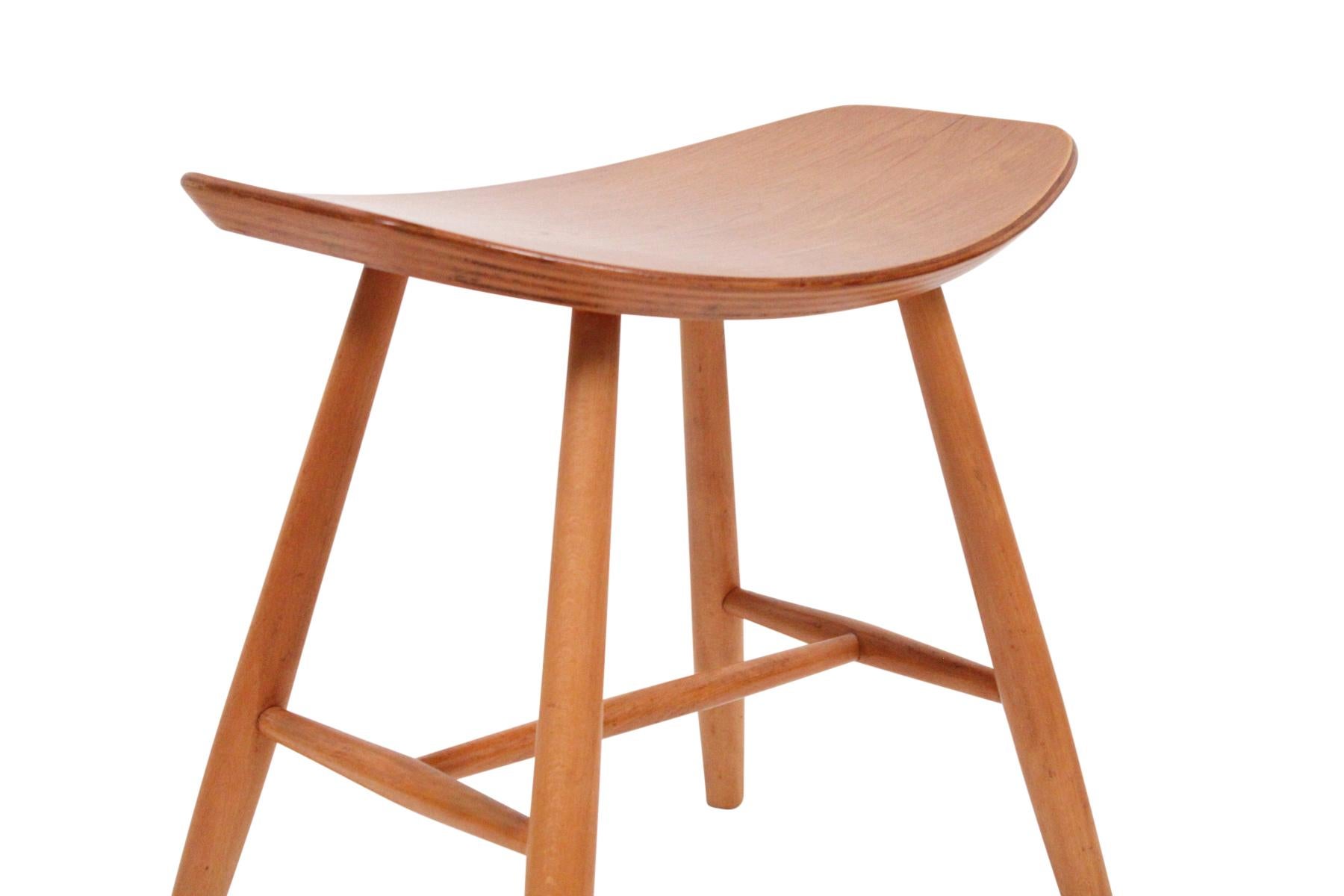 Mid-20th Century Stool by Ejvind Johansson for FDB Mobler