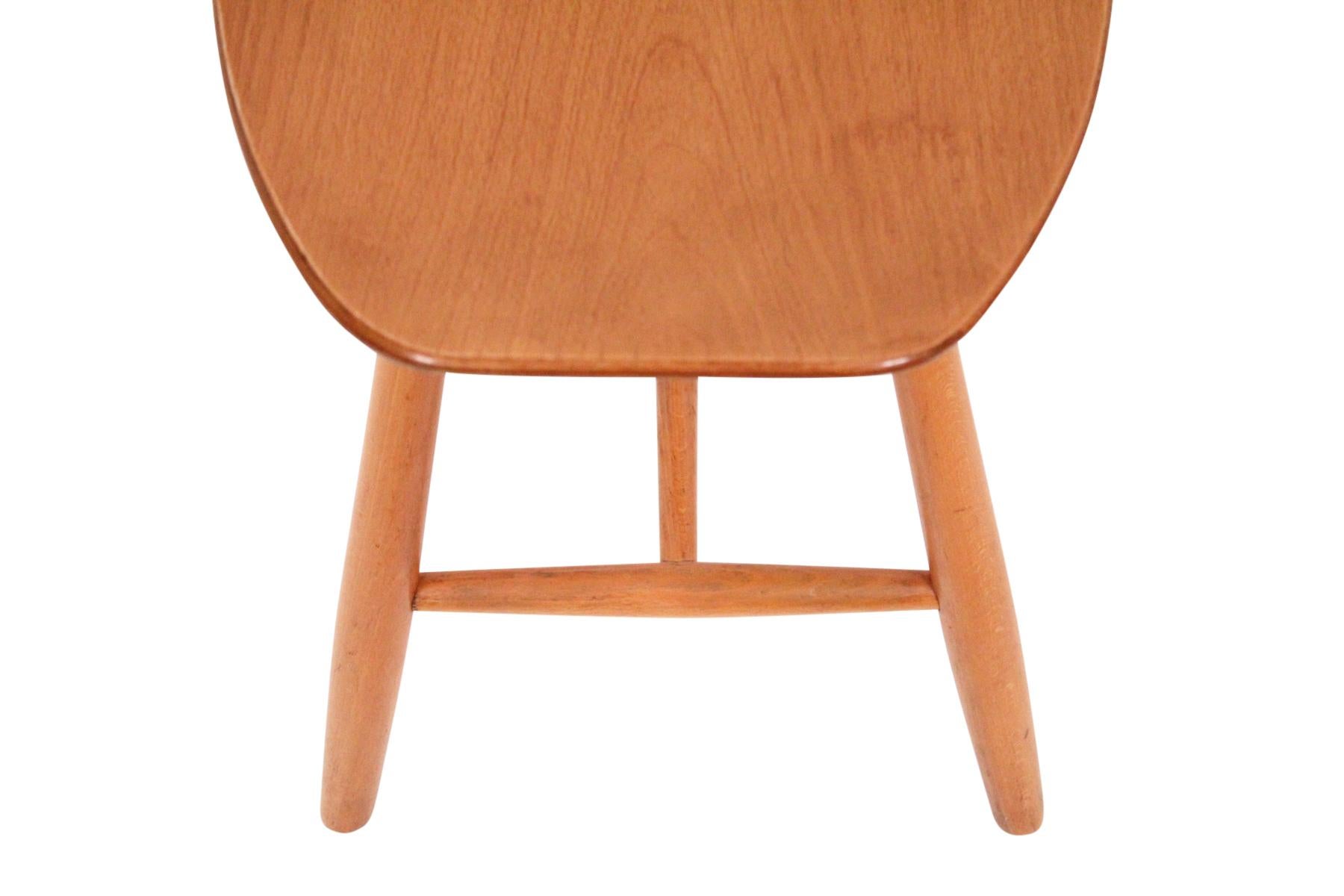 Wood Stool by Ejvind Johansson for FDB Mobler