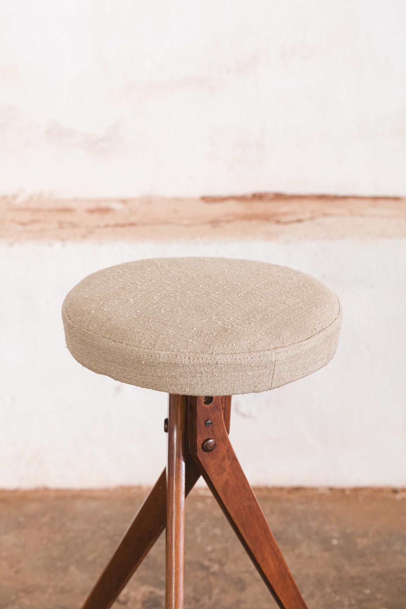 Mid-Century Modern Stool by Jose Zanine Caldas For Sale
