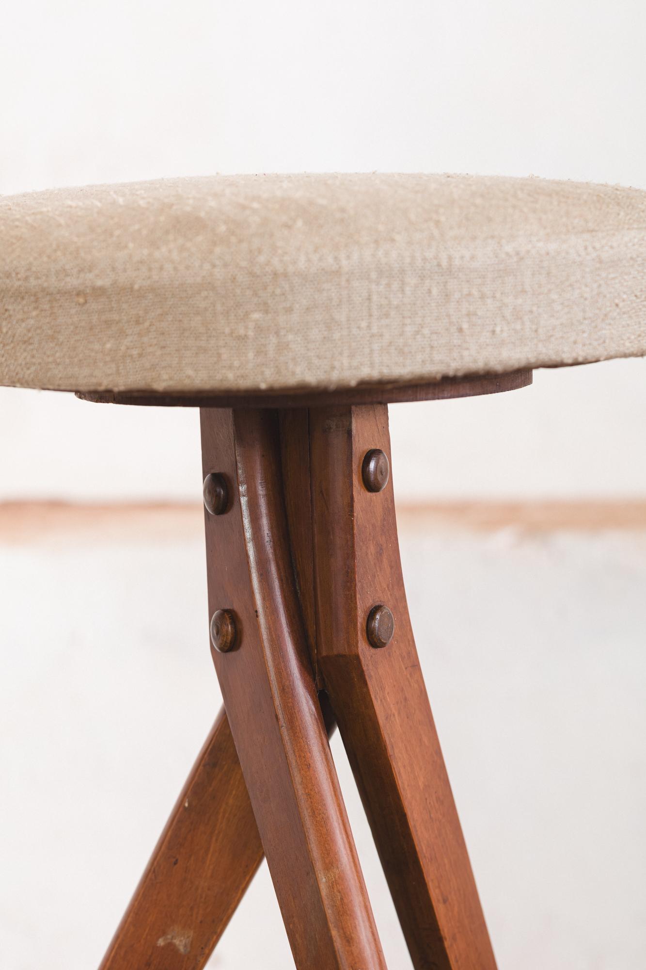 Brazilian Stool by Jose Zanine Caldas For Sale