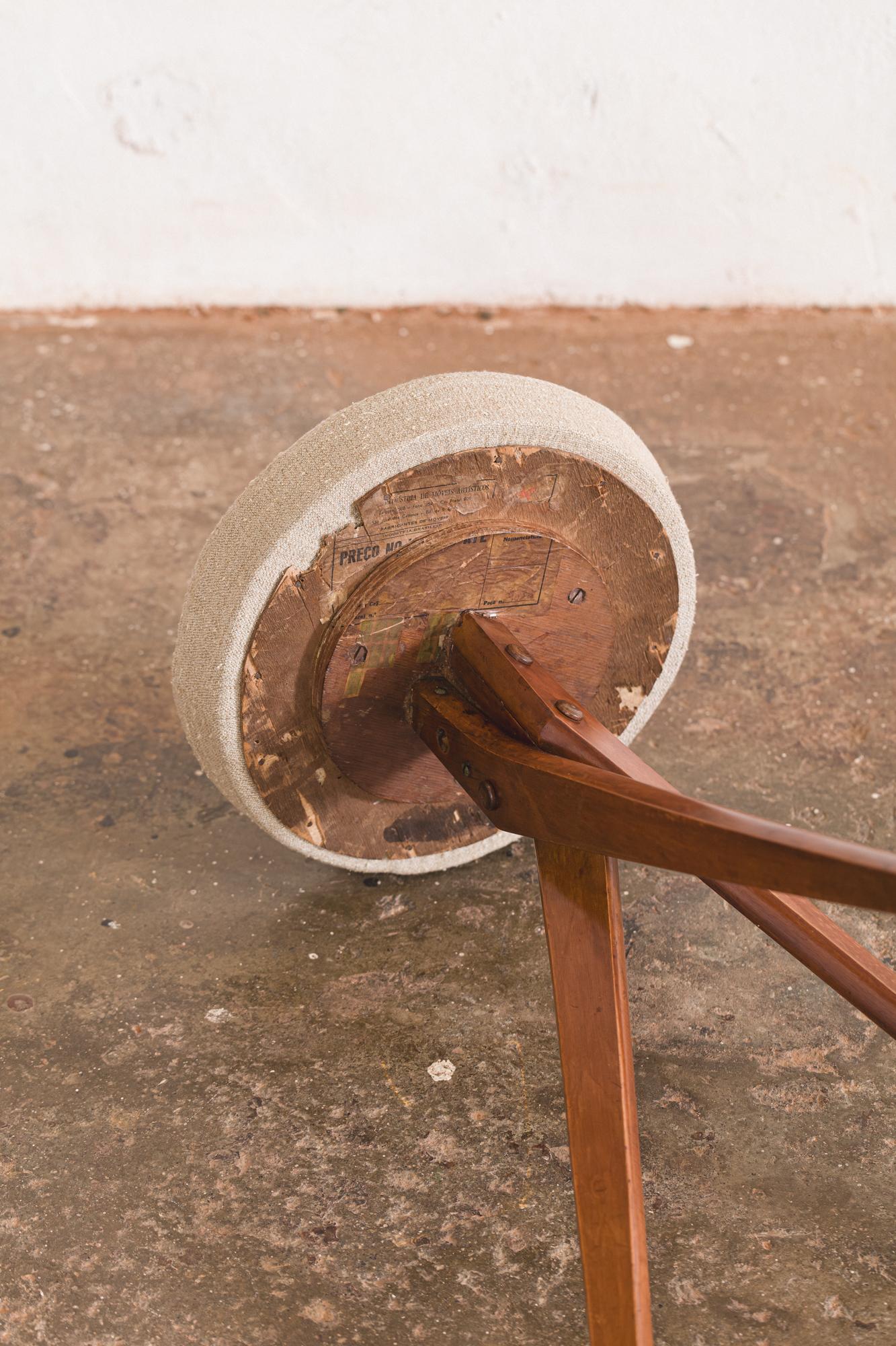 Stool by Jose Zanine Caldas In Good Condition For Sale In London, England