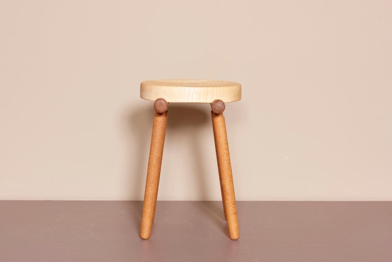 Stool by Ohio Craftsmen Michael Rozell, USA, 2020 For Sale 2