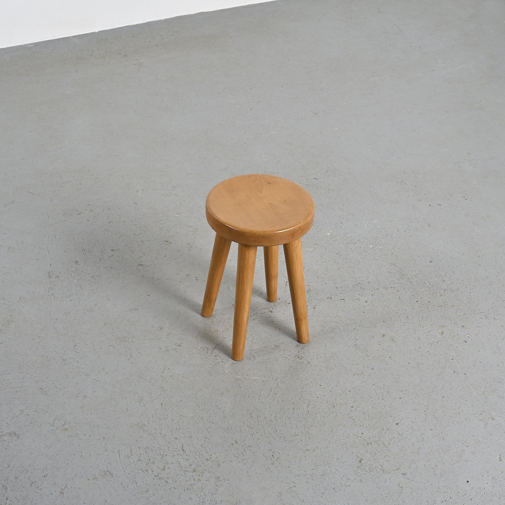 20th Century Stool by René Martin, Méribel circa 1965 For Sale