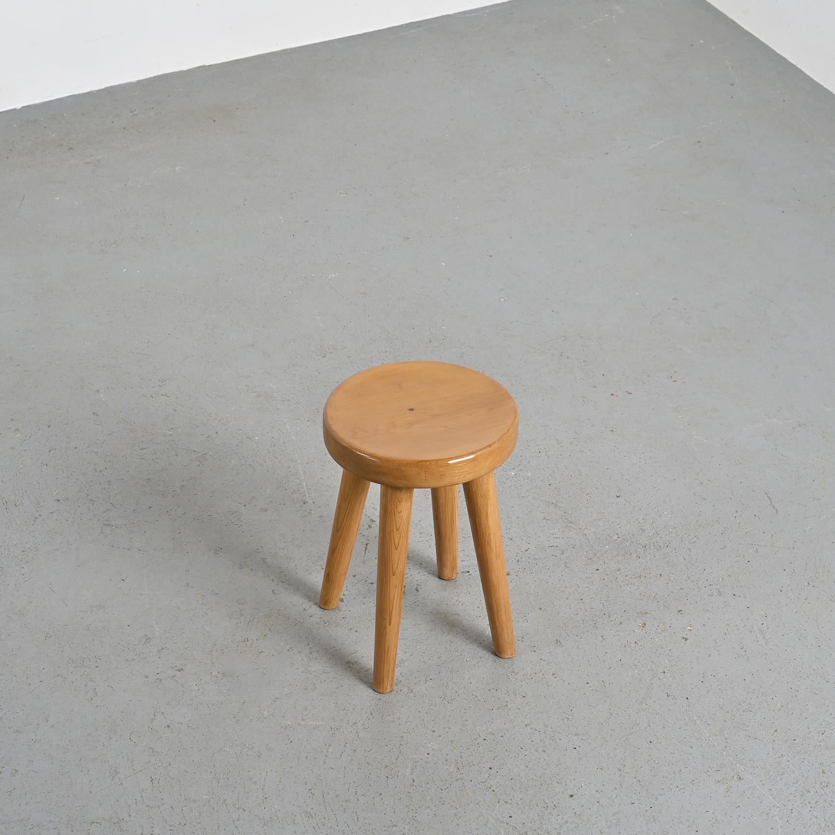 20th Century Stool by René Martin, Méribel circa 1965 For Sale