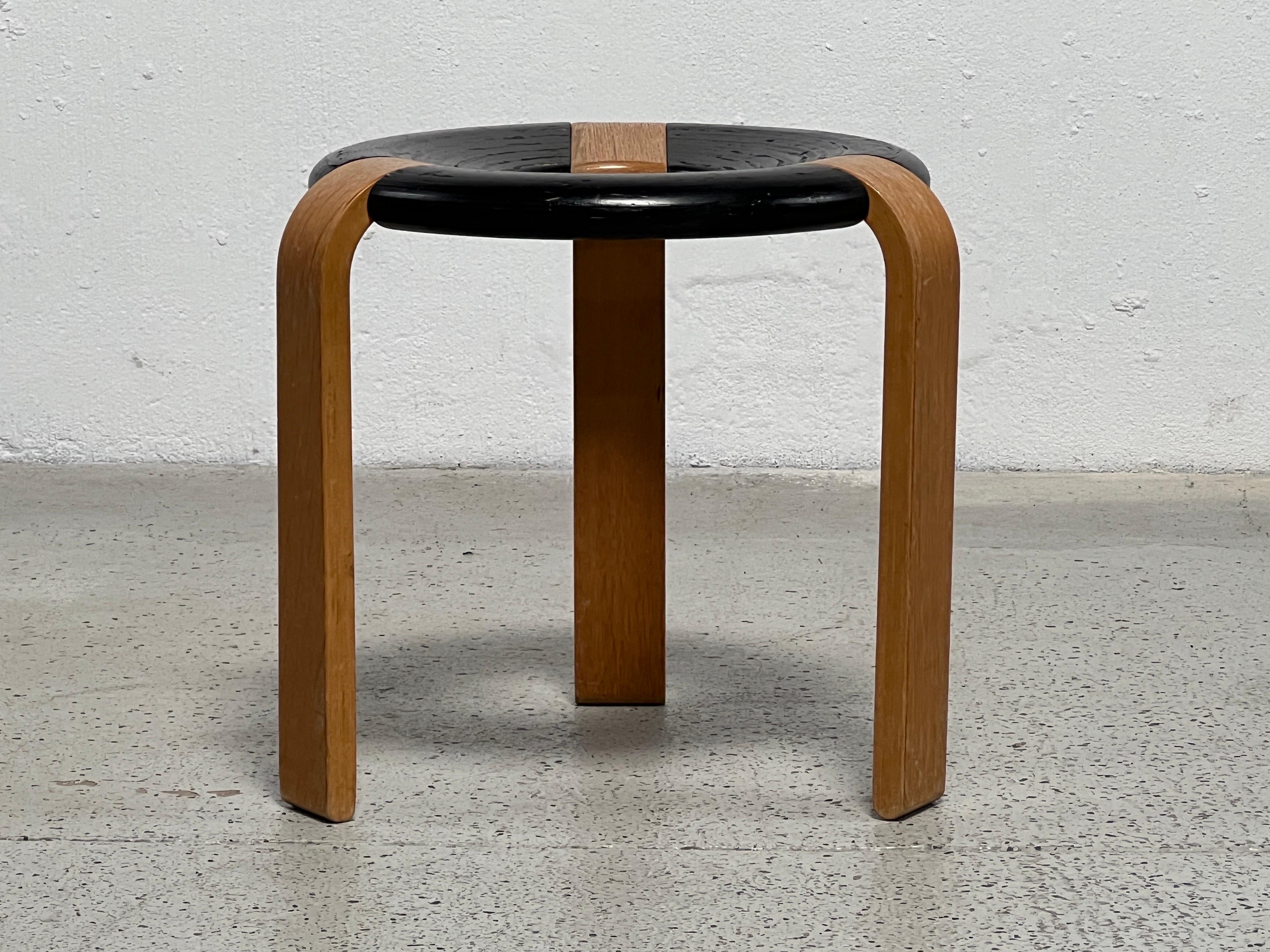A donut stool by Rud Thygesen & Johnny Sorensen for Magnus Olesen. 