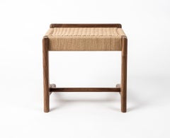 Stool, Cantilever, Danish Cord, Mid Century-Style, Walnut, Weave, Semigood