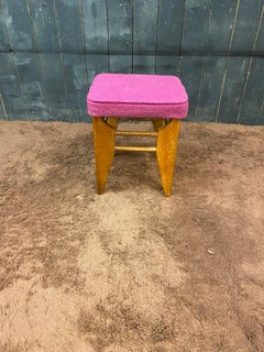 Sgabello del 1970 circa di Guillerme e Chambron, edizione "Votre Maison".