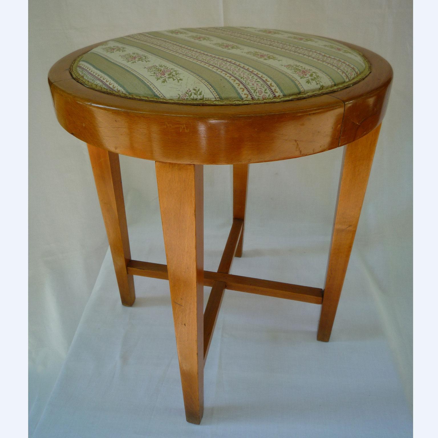 Neoclassical Stool Classicism Beech For Sale