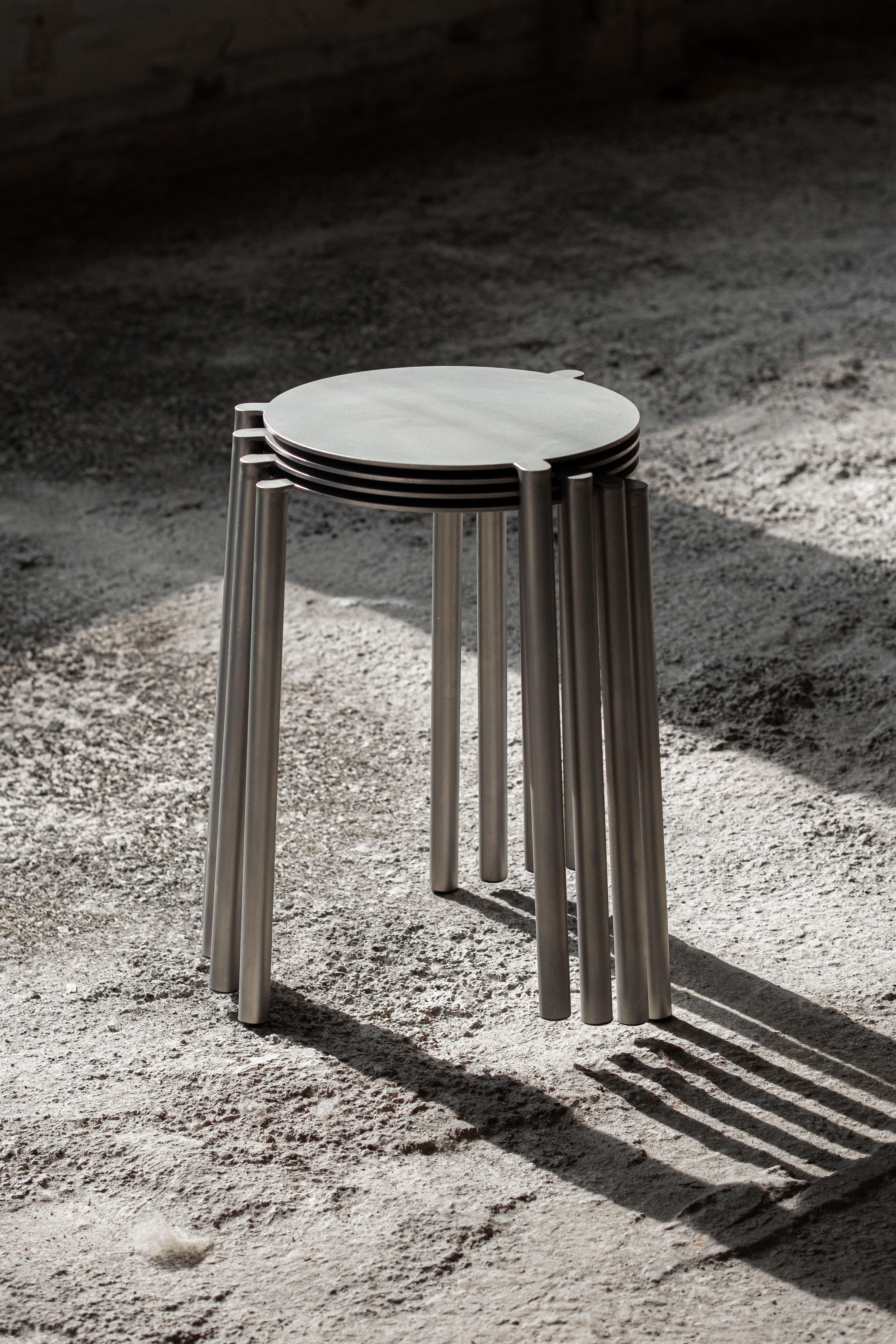 Stool - Collection X - Edition Isla x Paul Delrez In New Condition For Sale In Sint-Gillis, BE