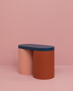Stool Colorful Design Modern Contemporary Seating Rounded Shapes Form Stool 2