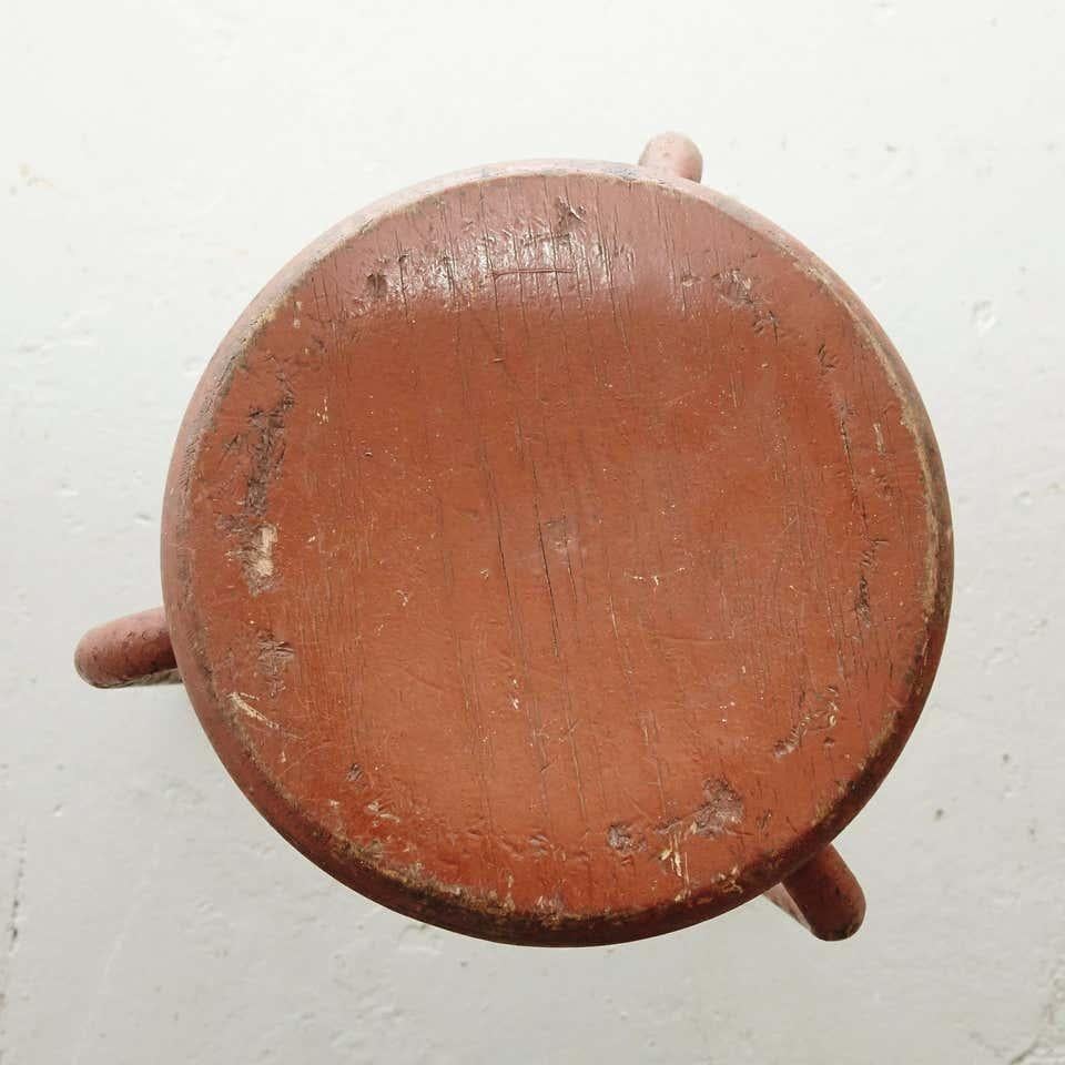 Stool Design Attributed to Jean Prouvé – Circa 1950, France In Good Condition For Sale In Barcelona, ES