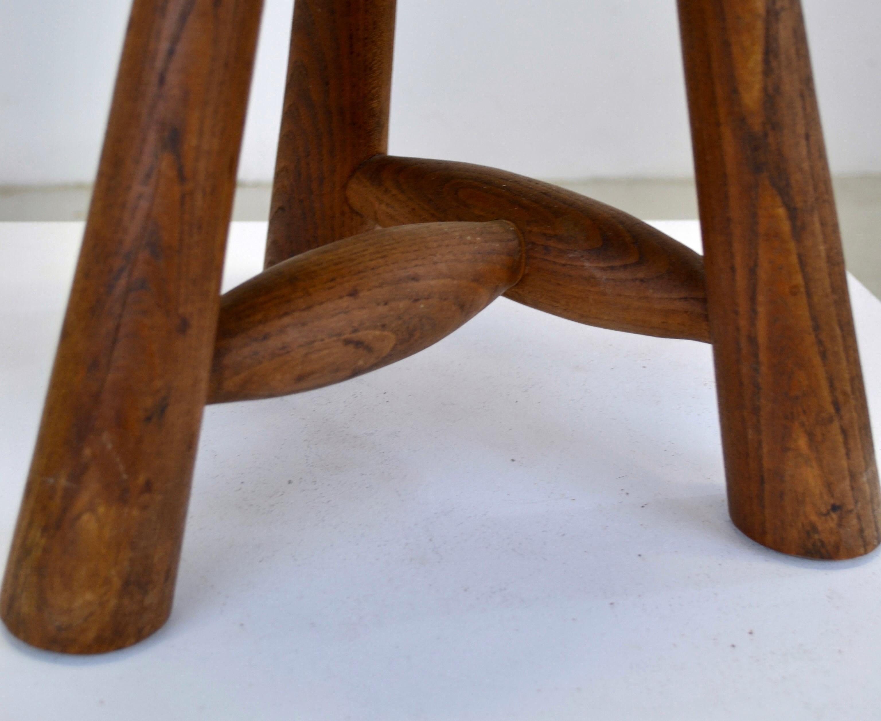 French Stool designed by Adrien Audoux and Frida Minet - France -1950 For Sale