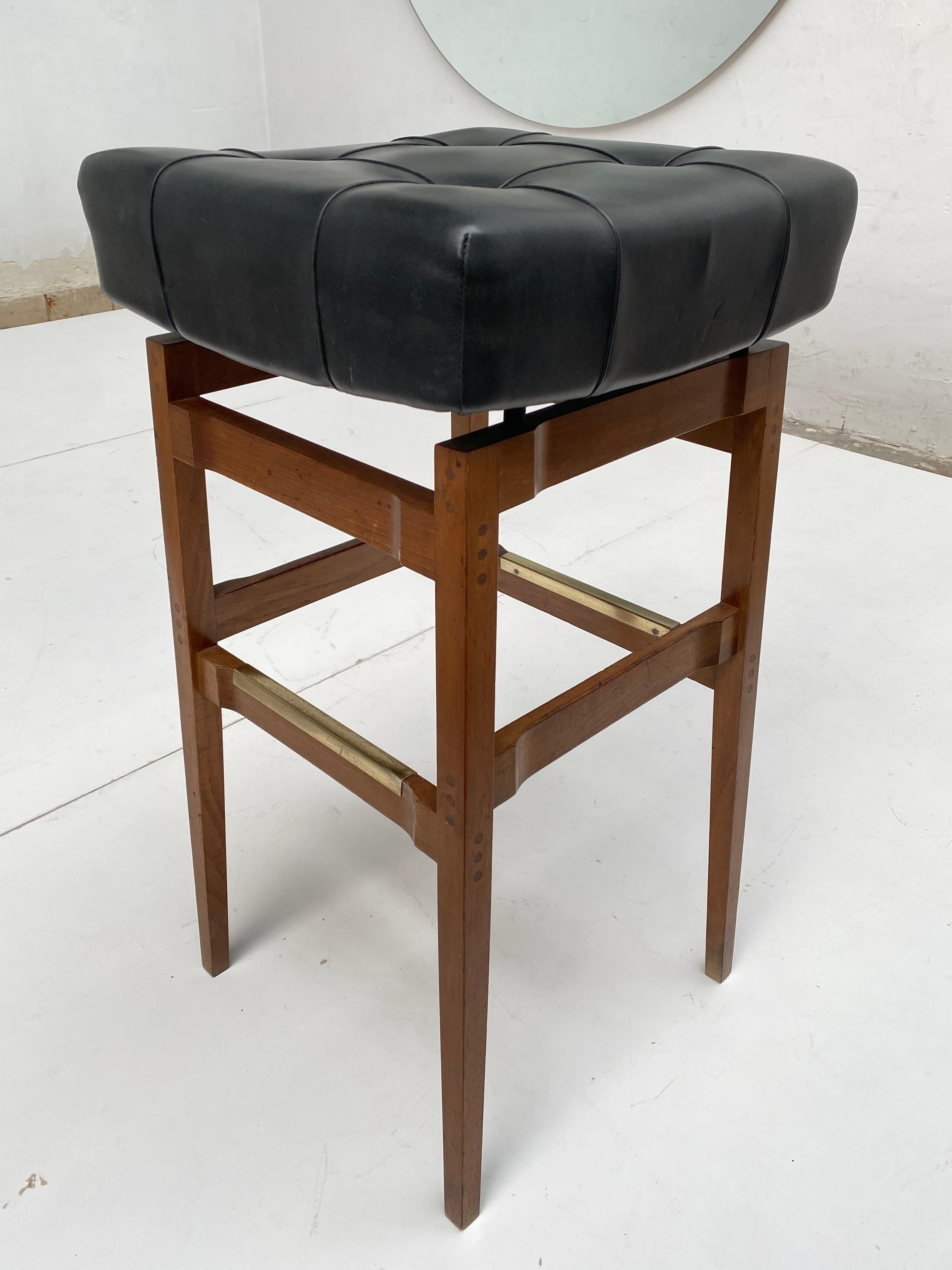 Stool Designed by G. Frattini Cassina from Hotel Parco Dei Principi, Published For Sale 2