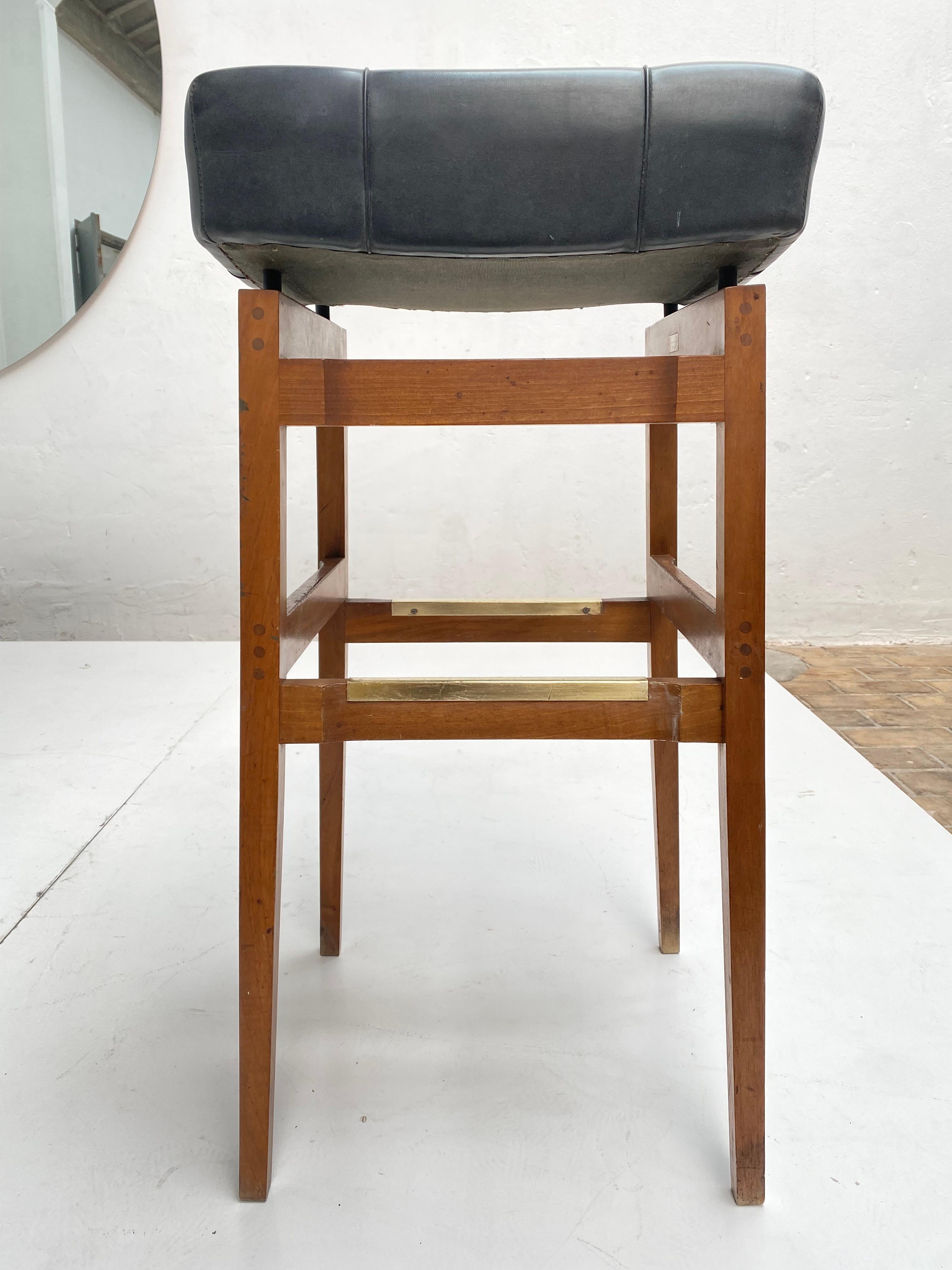 Stool Designed by G. Frattini Cassina from Hotel Parco Dei Principi, Published For Sale 3
