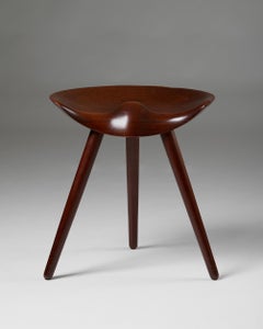 Taburete diseñado por Mogens Lassen para K. Thomsen, Dinamarca, 1942