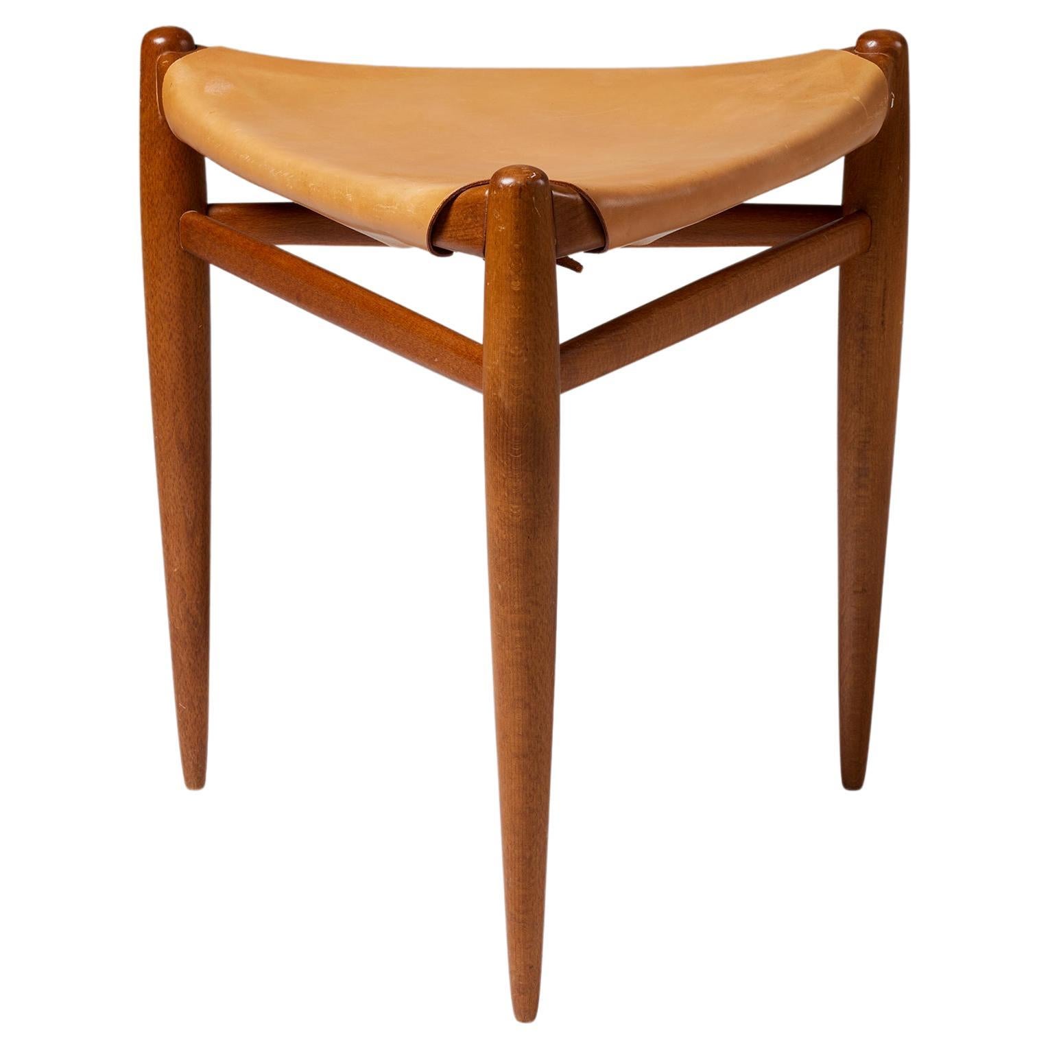 Tabouret conçu par Uno et Östen Kristiansson pour Vittsö, Suède, années 1960 en vente