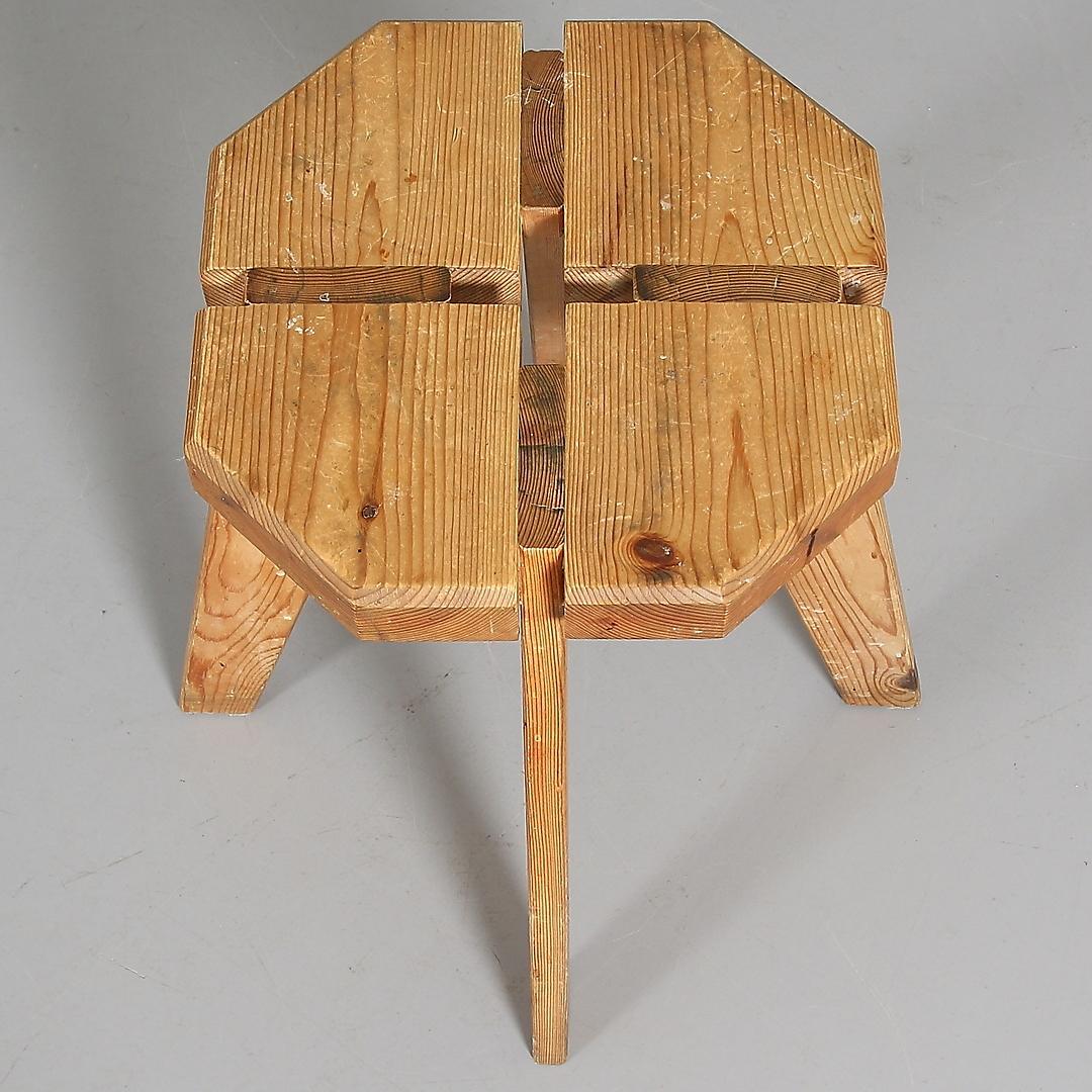 Stool, Designed by Walter Nordvall, Sweden, 1960s In Good Condition In Los Gatos, CA