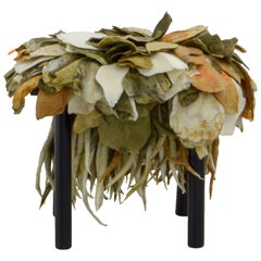 Hocker „“Folhas“, Inês Schertel, brasilianisches zeitgenössisches Design