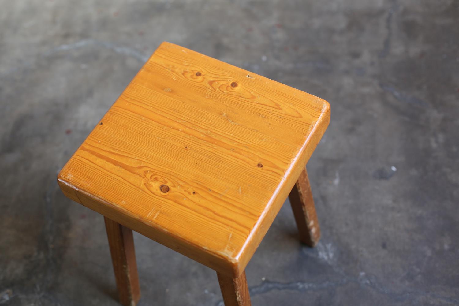 Stool for Arc 1800 by Charlotte Perriand In Good Condition For Sale In Sammu-shi, Chiba