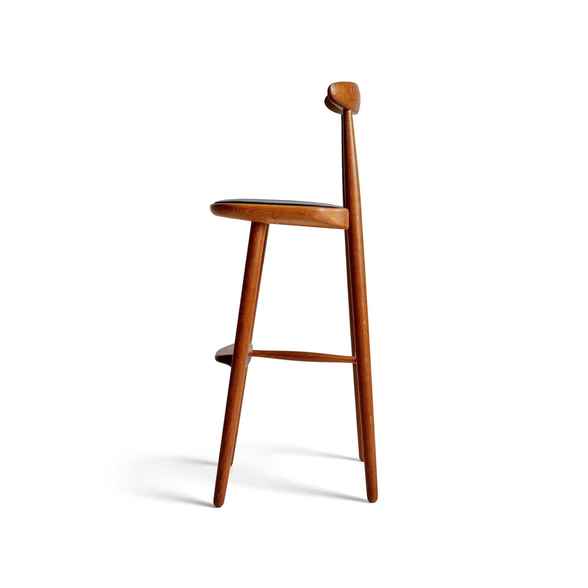 Danish Stool by Vilhelm Wohlert For Sale