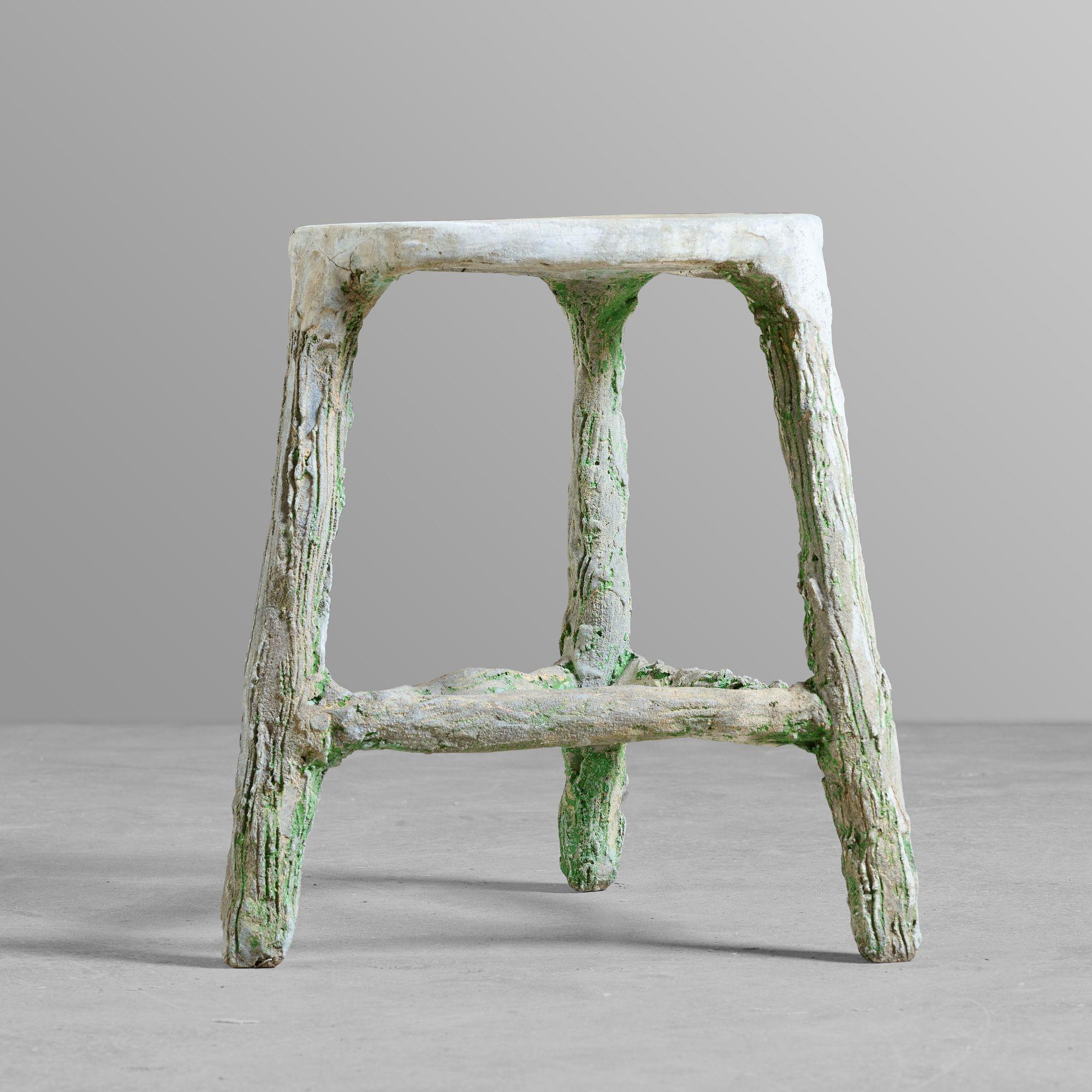 Italian Faux Bois Stool or Side Table